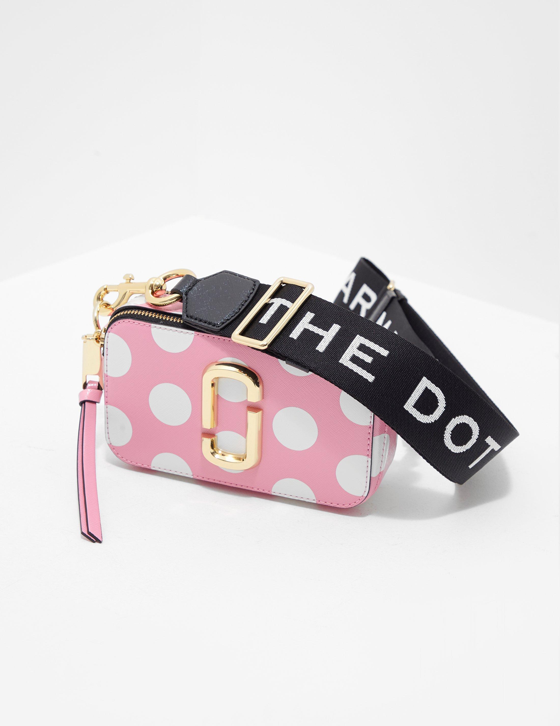 Lyst Marc Jacobs Snapshot Polka Dot Shoulder Bag Pink in Pink