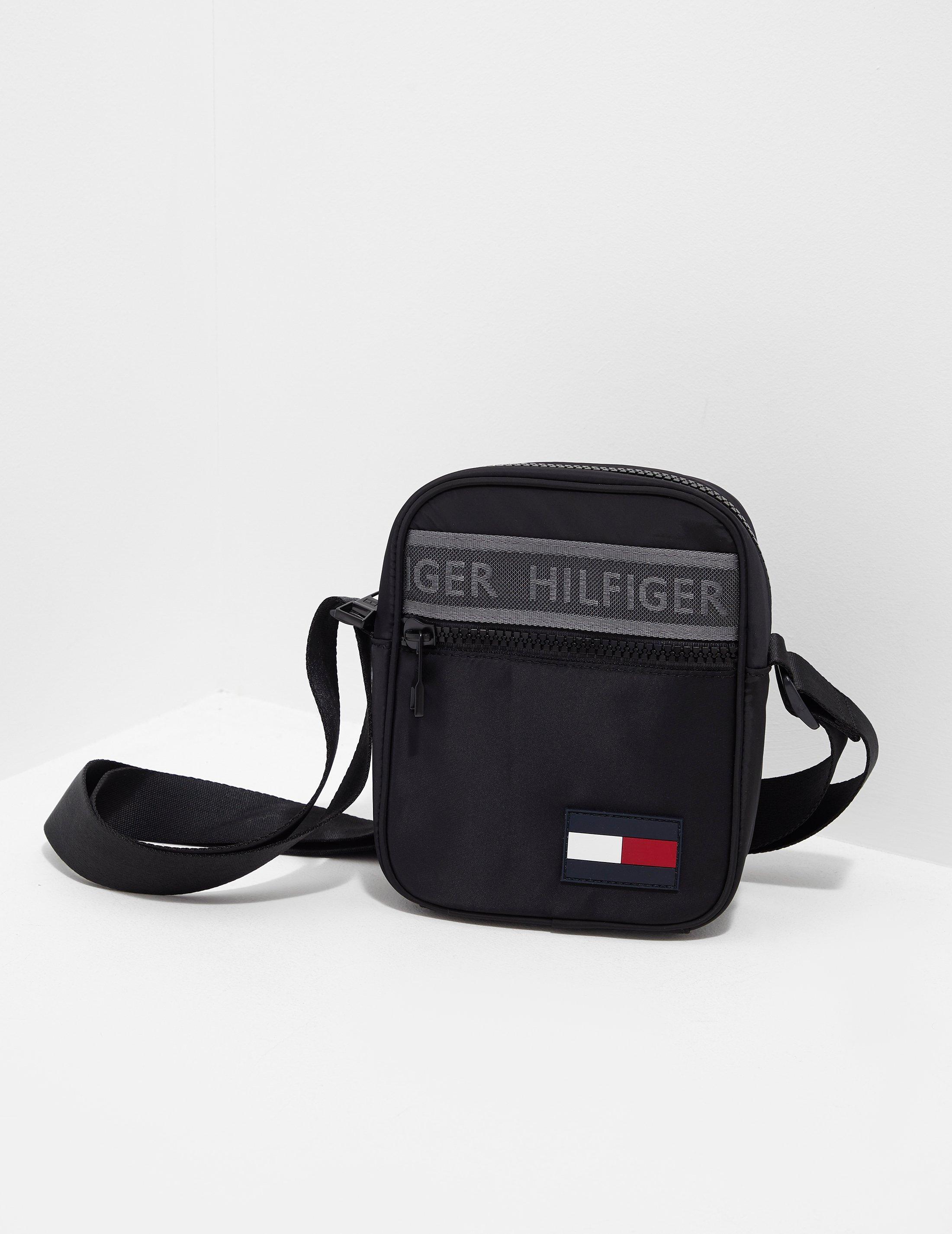 Tommy Hilfiger Tape Flag Small Item Bag in Black for Men - Lyst