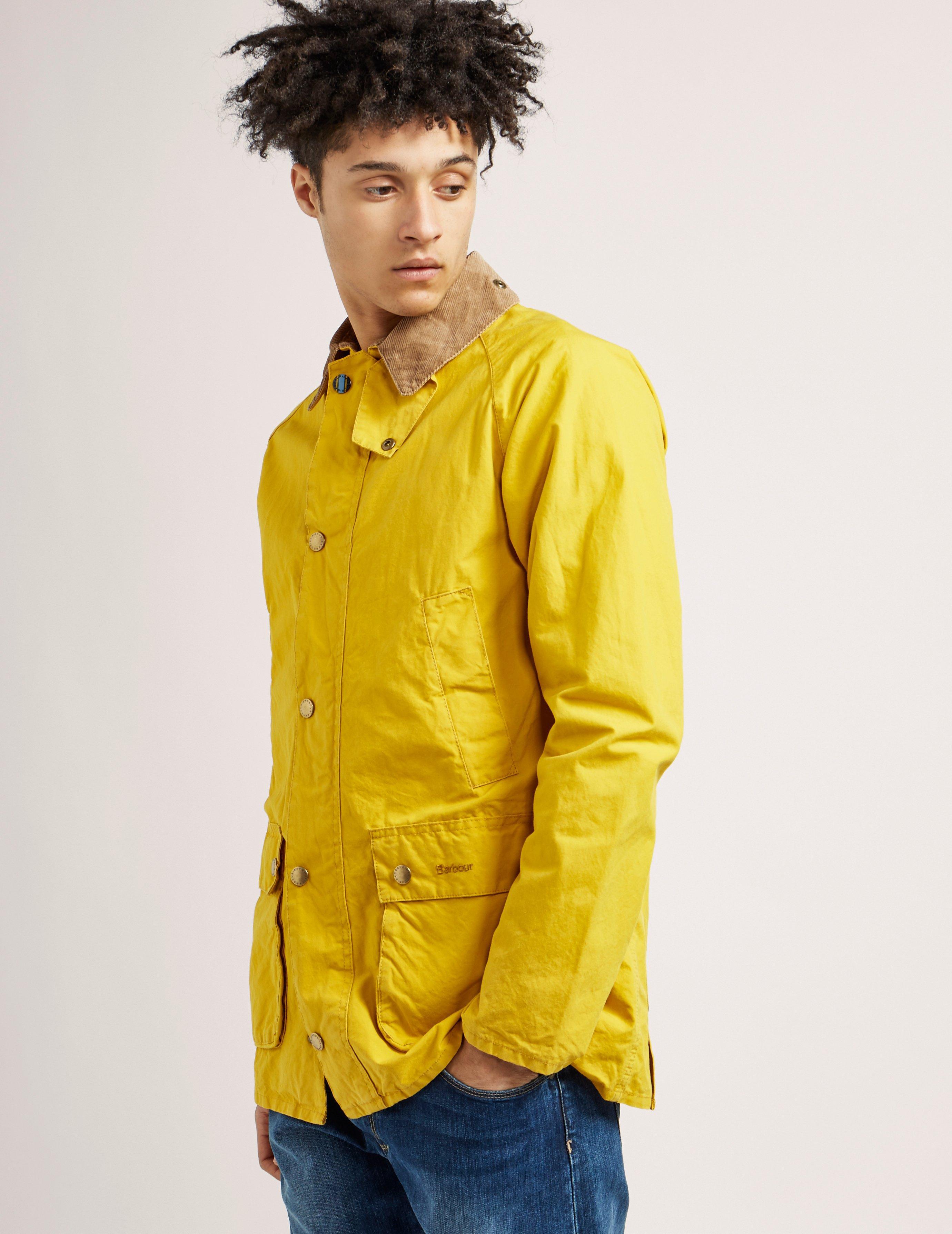 Barbour Bedale Jacket in Yellow for Men - Lyst