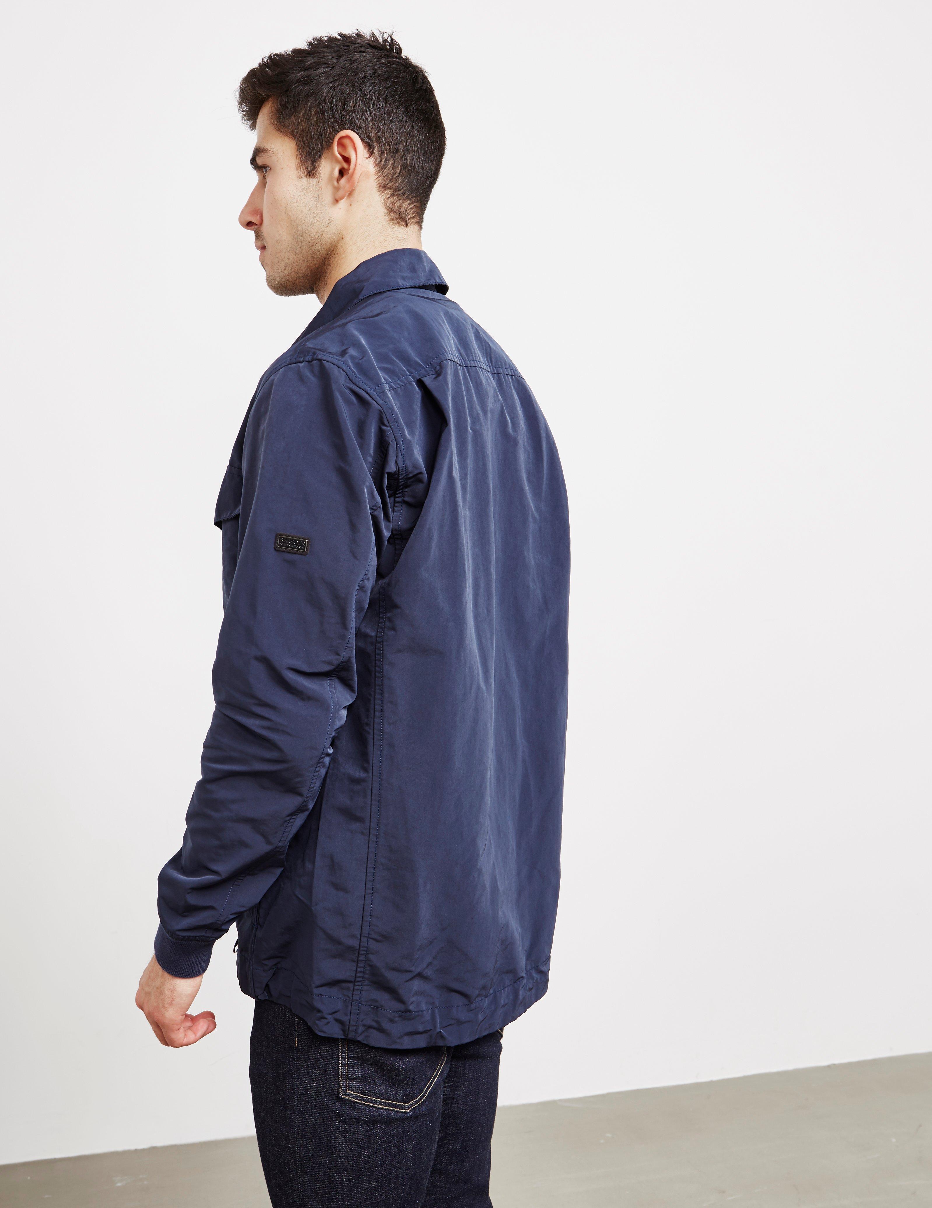 Lyst - Barbour International Rath Overshirt Navy Blue in Blue for Men ...