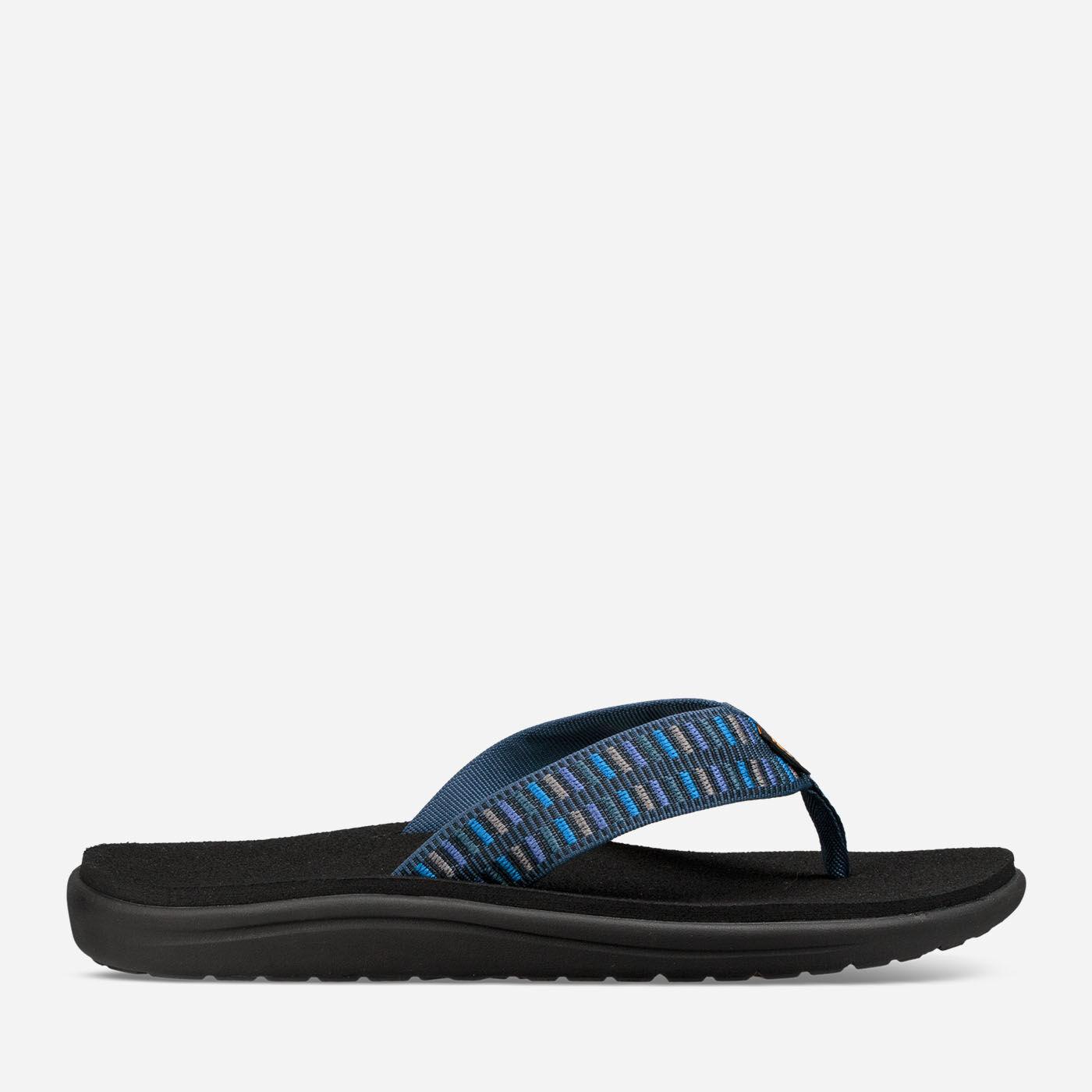 blue teva flip flops