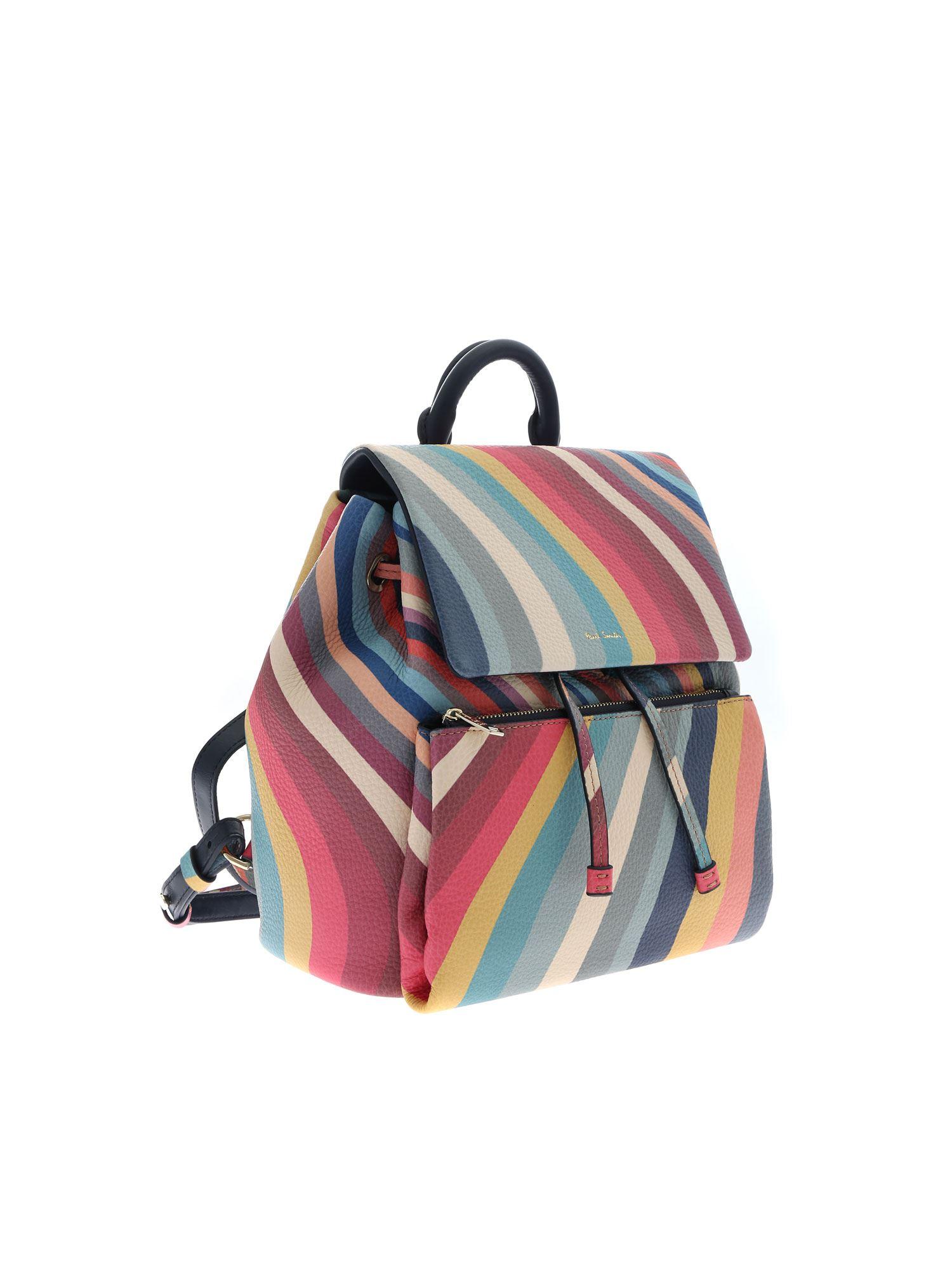 Paul Smith Swirl Multicolor Backpack - Lyst