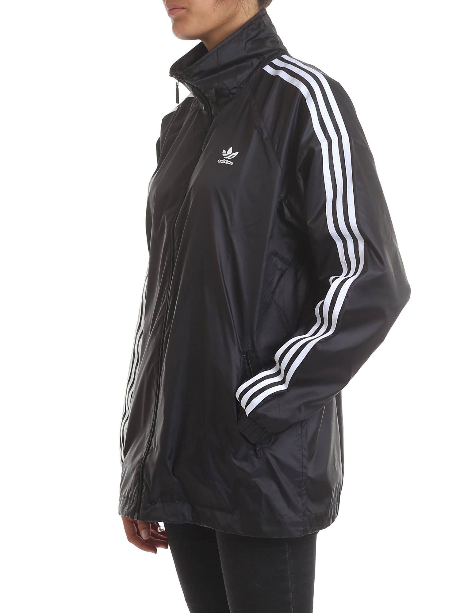 adidas Synthetic Originals 3-stripes Jacket In Black - Lyst