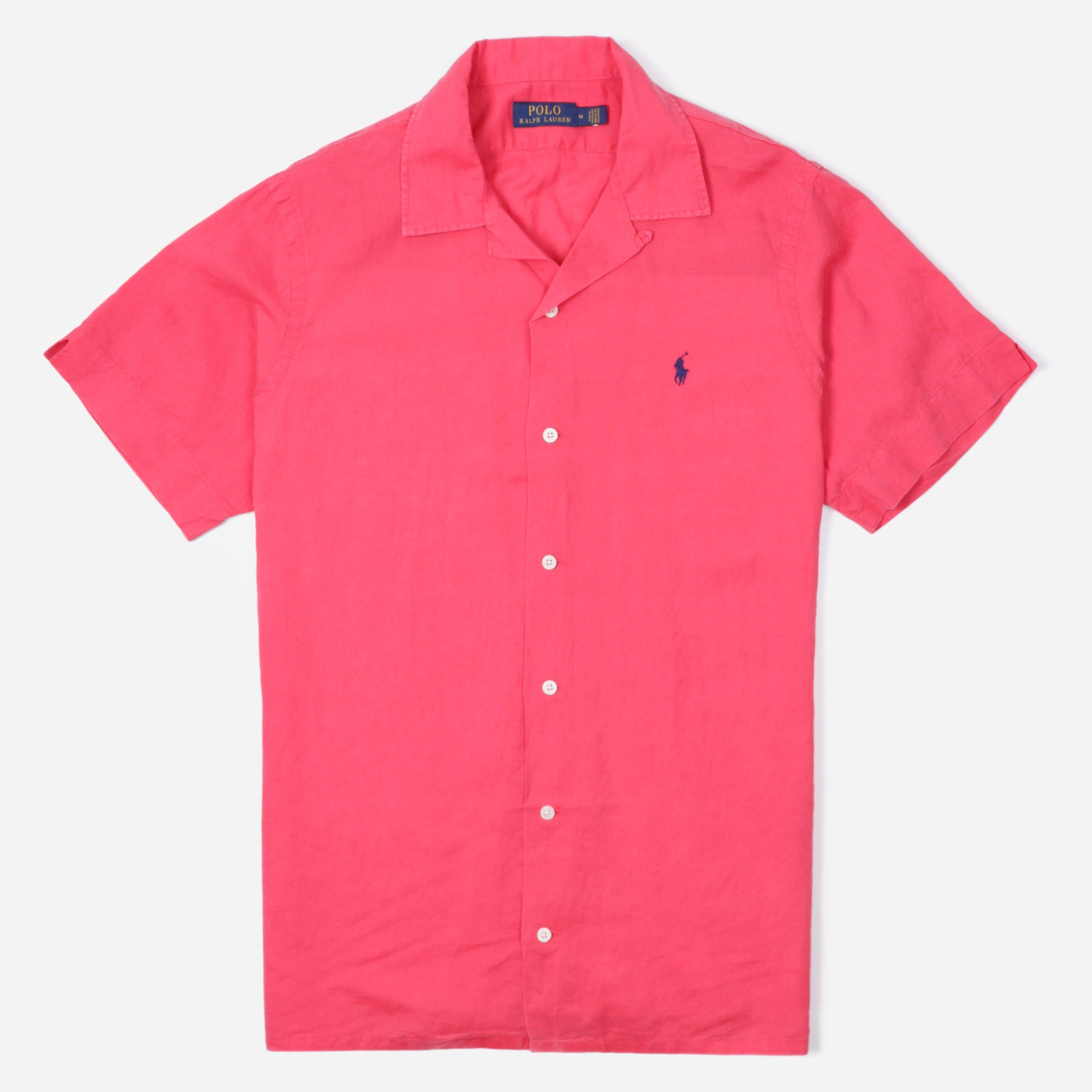 short sleeve pink shirt