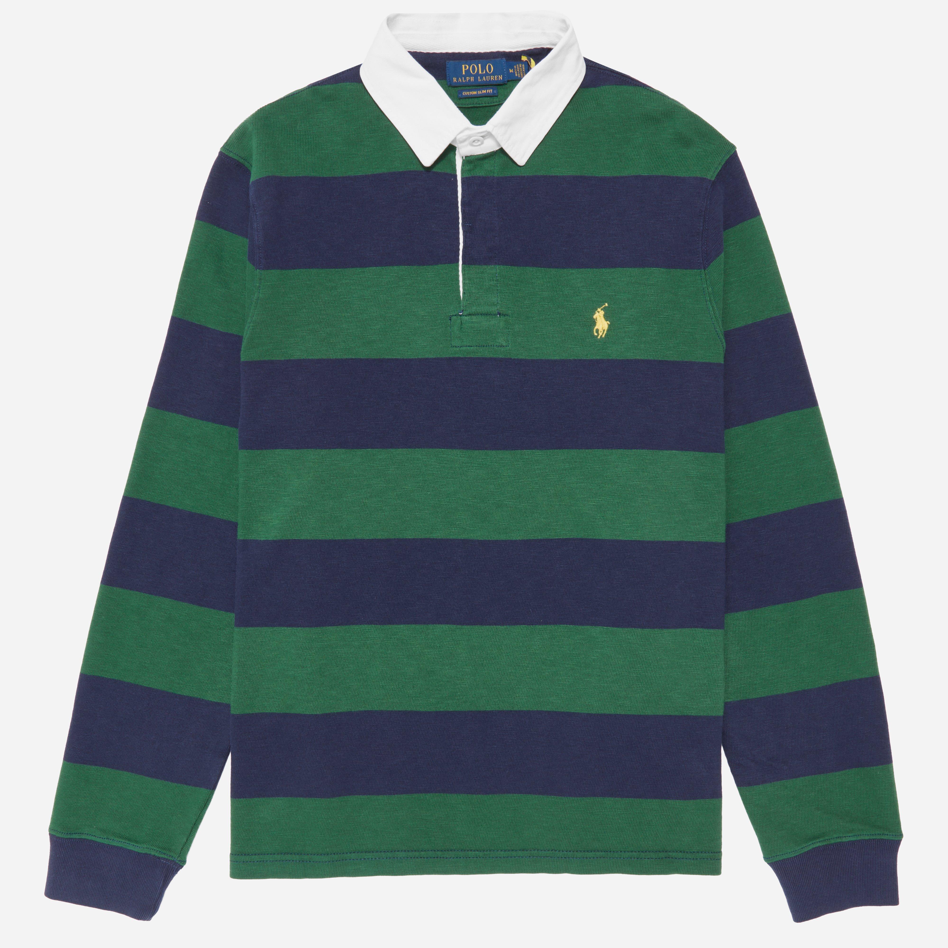 Lyst - Polo Ralph Lauren Long Sleeve Rugby Shirt in Green for Men