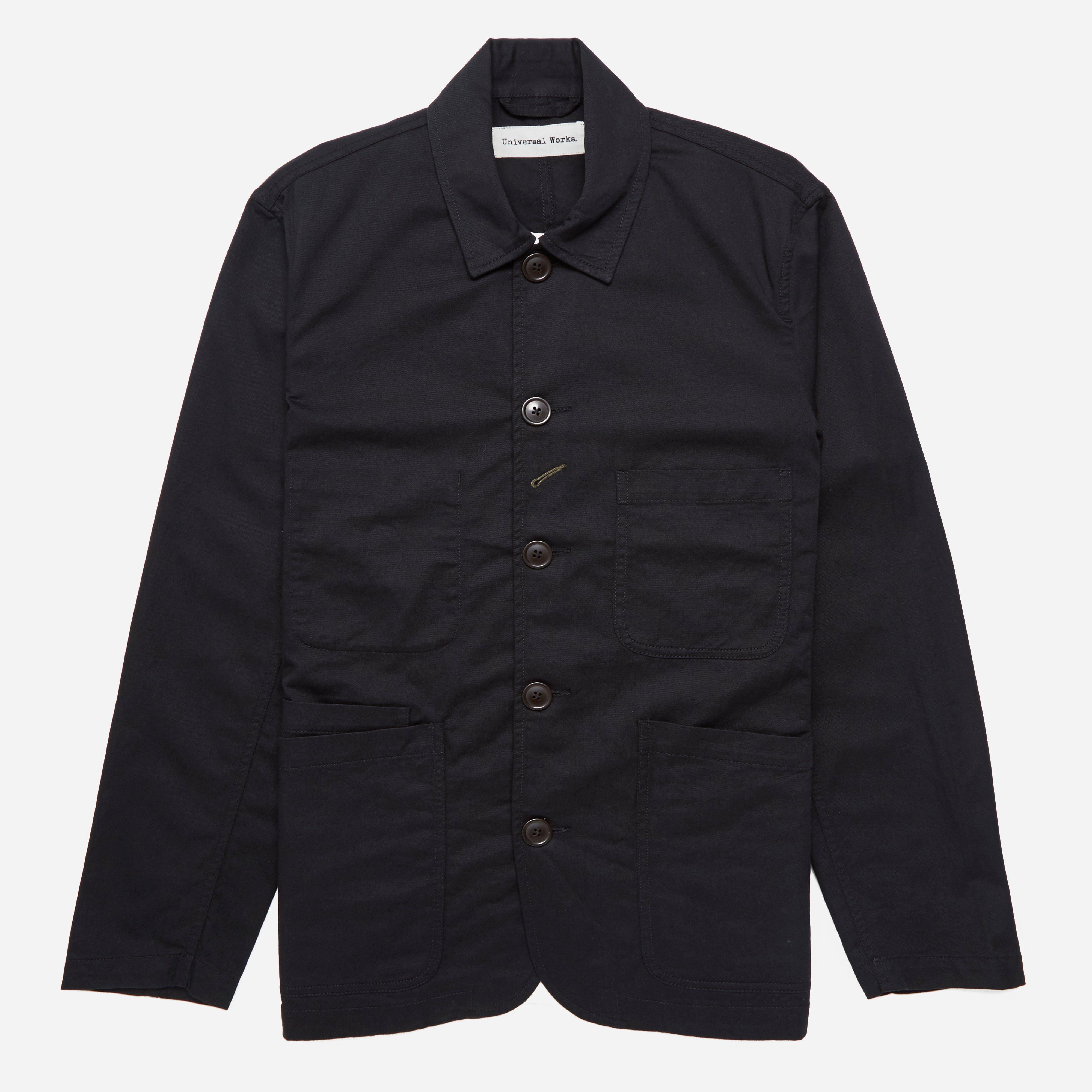 Lyst - Universal Works Twill Bakers Jacket in Black for Men