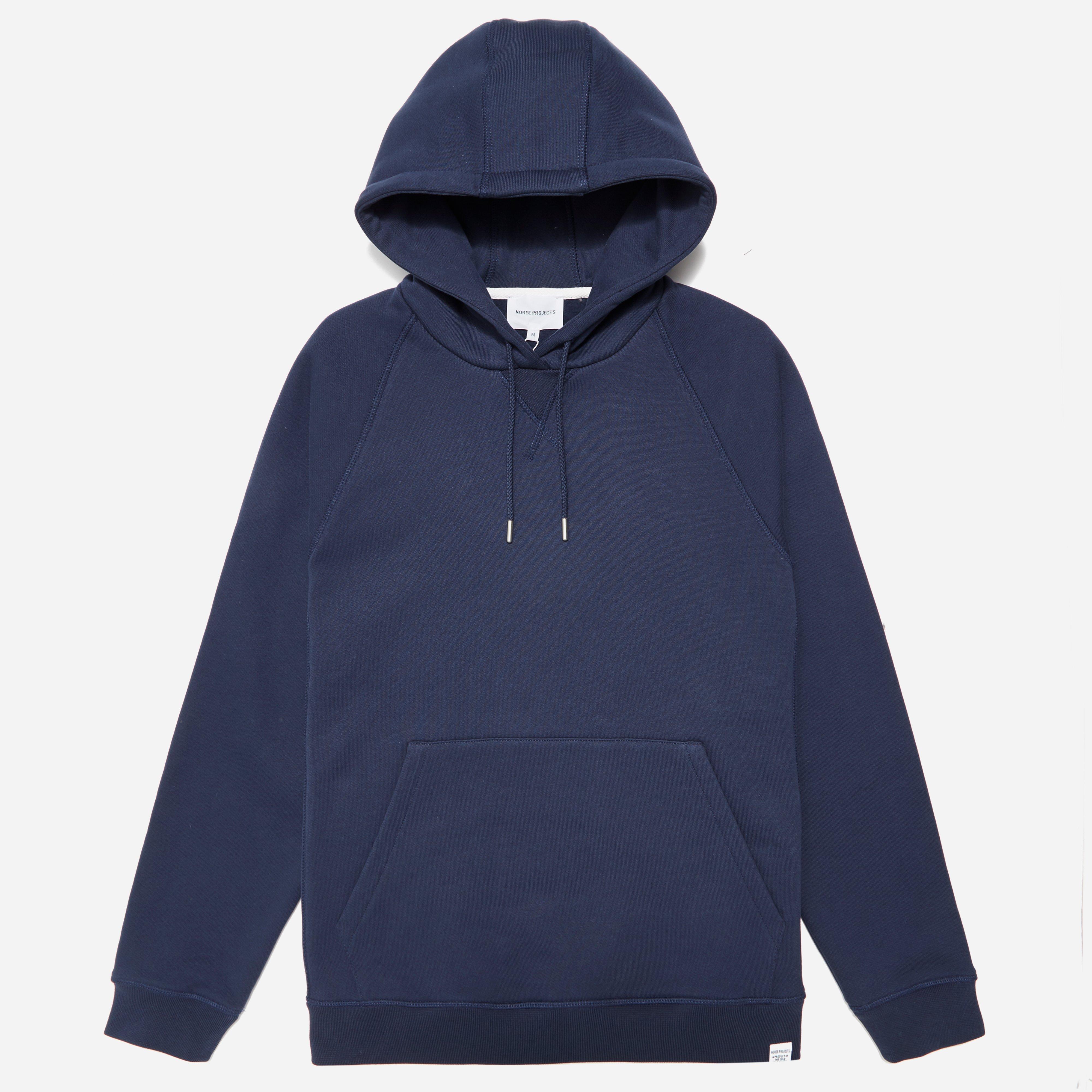 Lyst - Norse Projects Ketel Classic Hooded Sweatshirt in Blue for Men