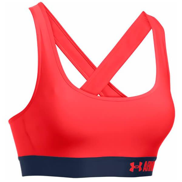 Under armour Mid-crossback Sports Bra in Red - Save 4% | Lyst