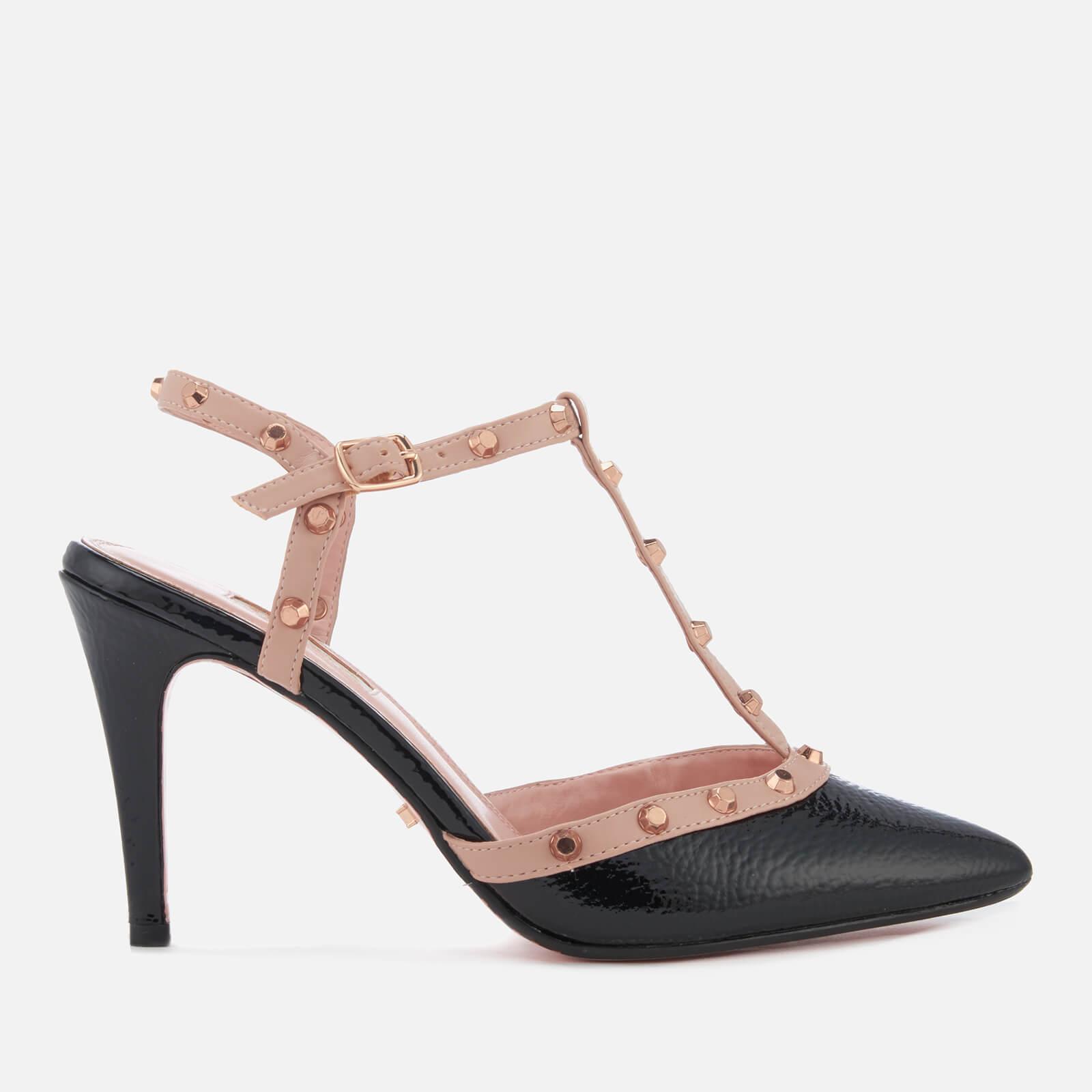 Dune Catelyn Leather Court Shoes in Black - Lyst