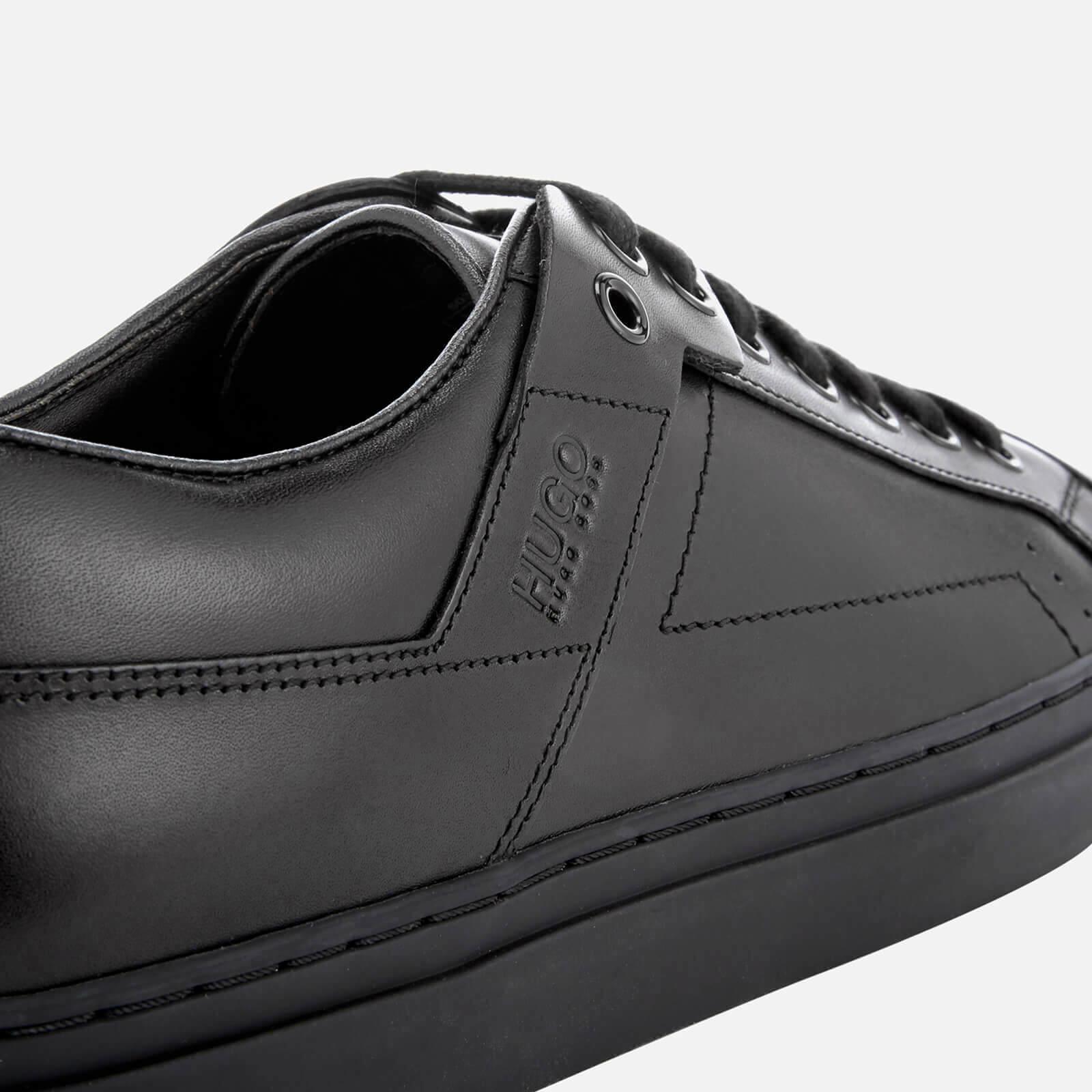 Lyst - Hugo Men's Futurism Leather Cupsole Trainers in Black for Men