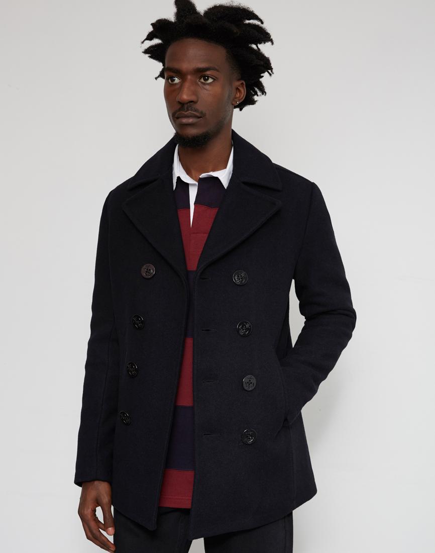 Lyst Schott Nyc Cyclone Fall Wool Reefer Coat Detachable Faux Schott Nyc Wool Usn Pea Coat Size Us M Eu 48 50