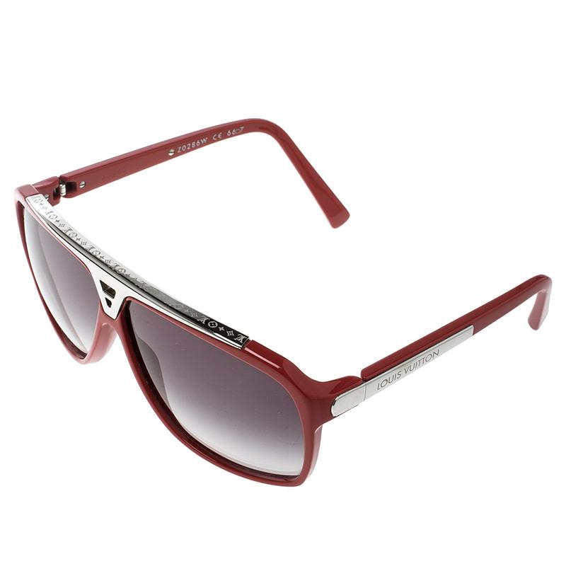 Louis Vuitton Red/ Gradient Z0286w Evidence Sunglasses in Black - Lyst