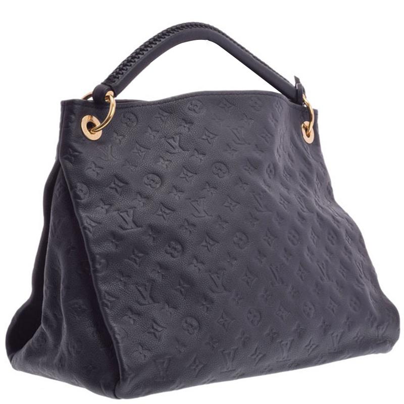 Louis Vuitton Infini Monogram Empreinte Leather Artsy Mm Bag in Black - Lyst