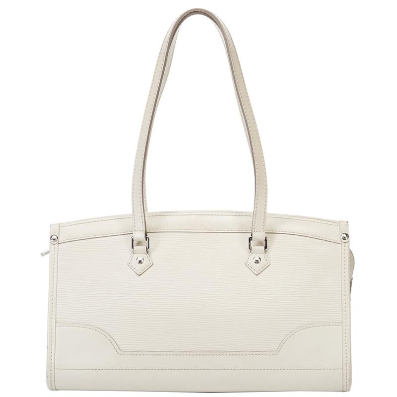 Lyst - Louis Vuitton Ivory Epi Leather Madeleine Pm Bag in White
