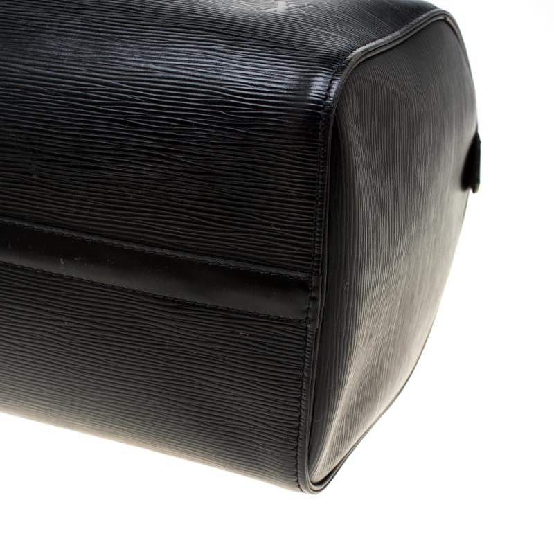 Louis Vuitton Black Epi Leather Speedy 40 in Black - Lyst