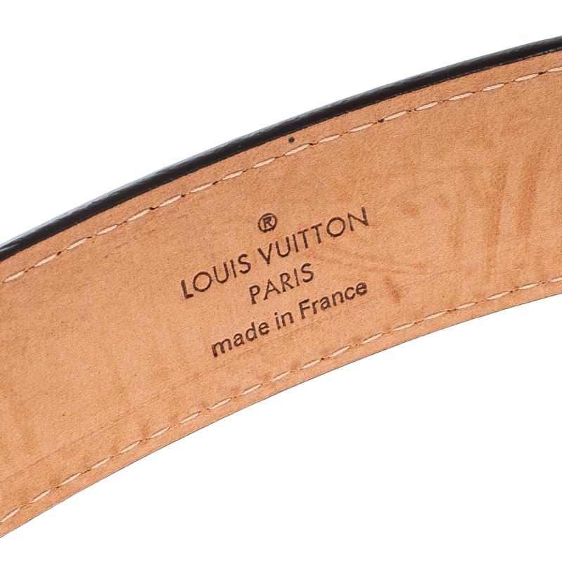Louis Vuitton Damier Ebene Canvas Tresor Belt in Brown - Lyst