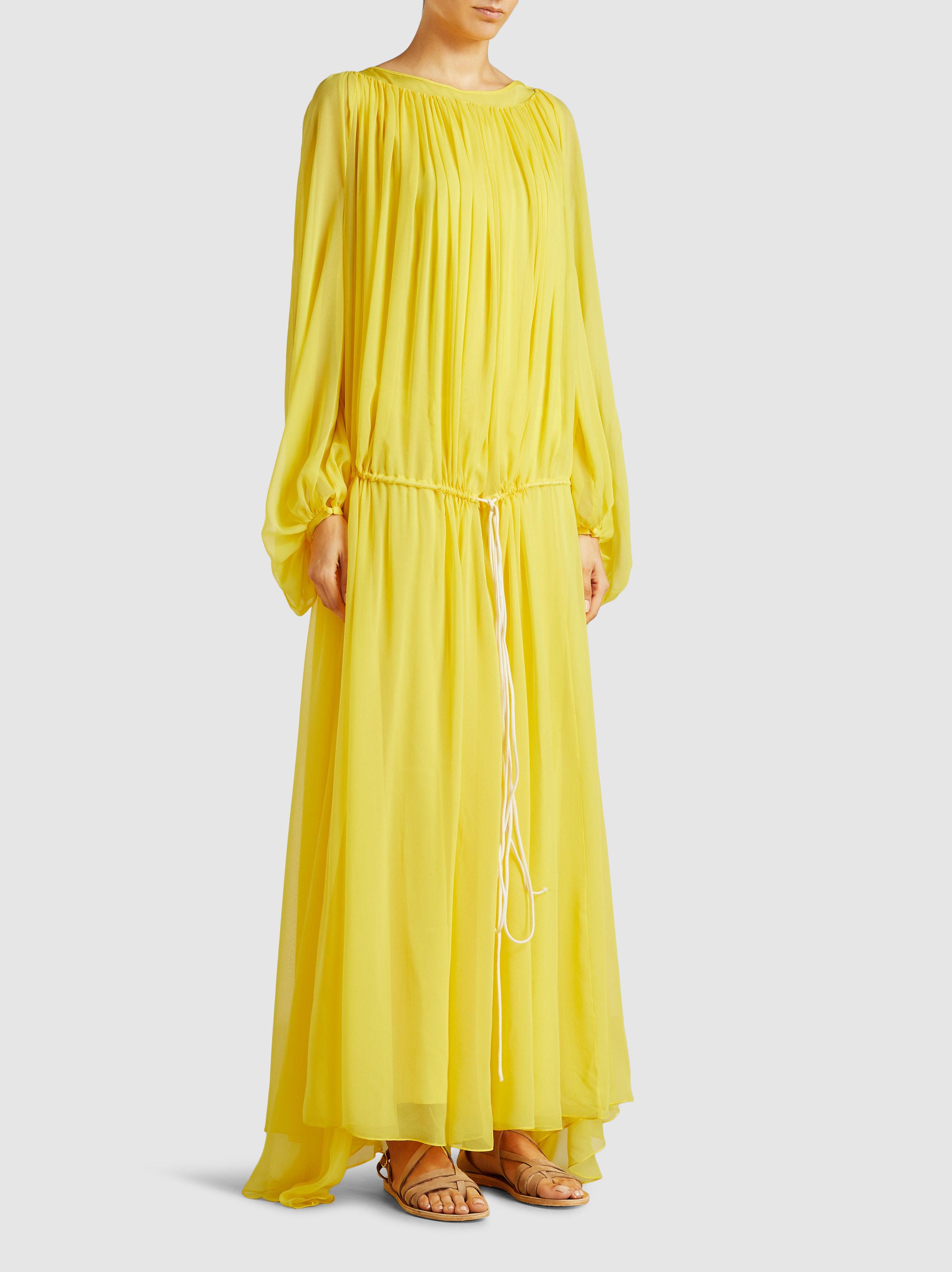 splendor of the sunset gradient pleated maxi dress