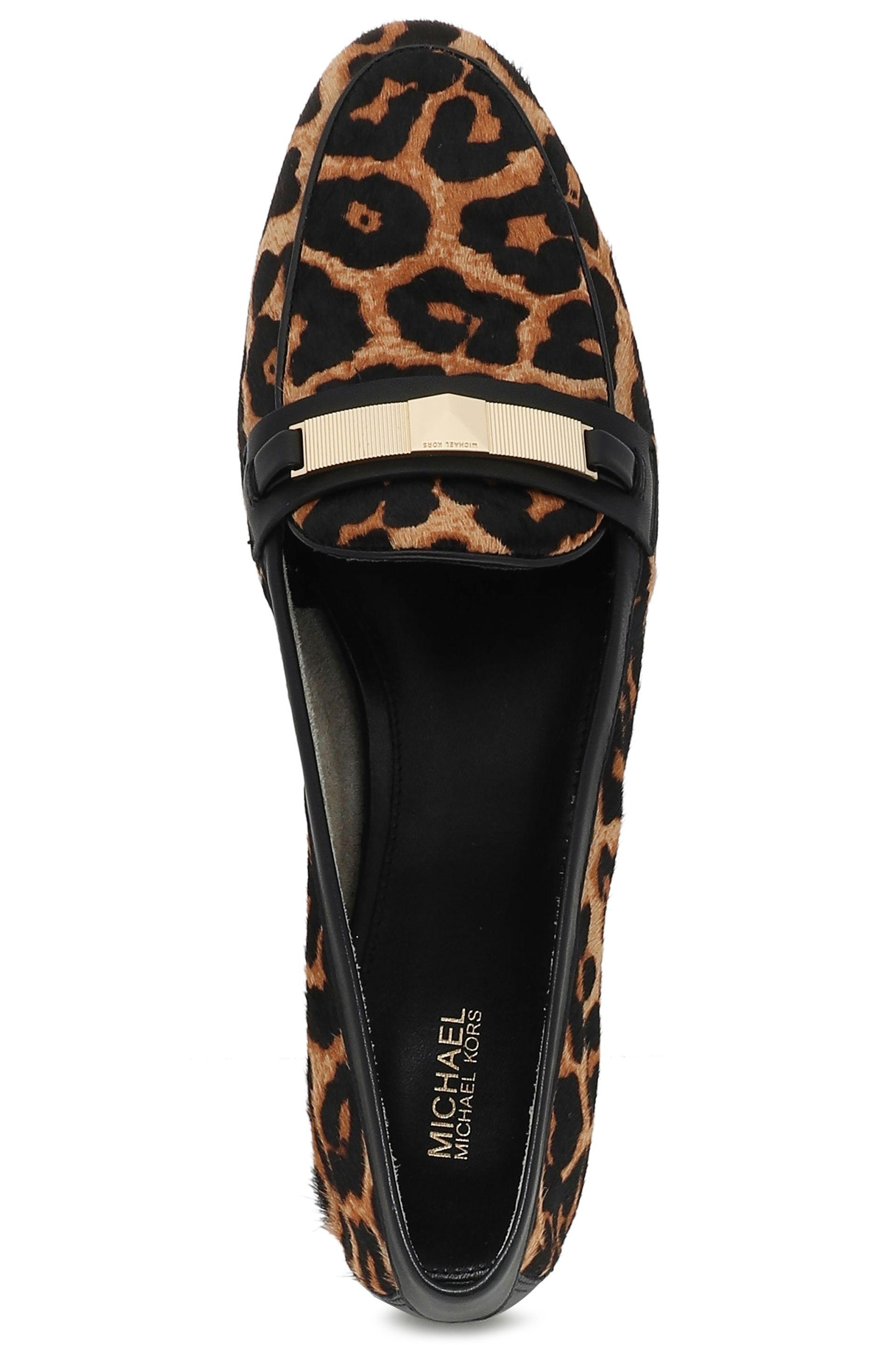 MICHAEL Michael Kors Leather Paloma Embellished Leopardprint Calf Hair