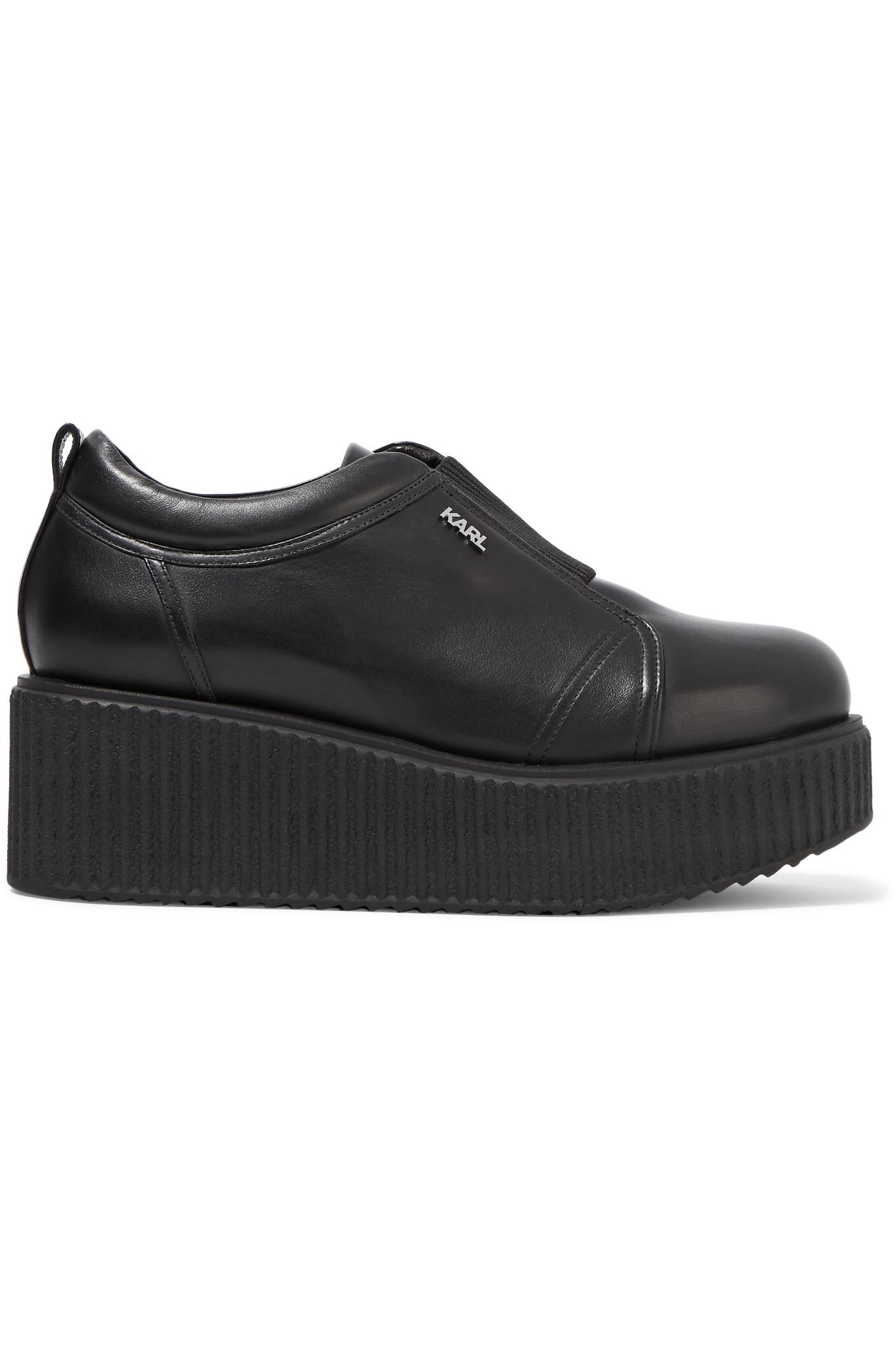 karl lagerfeld platform trainers
