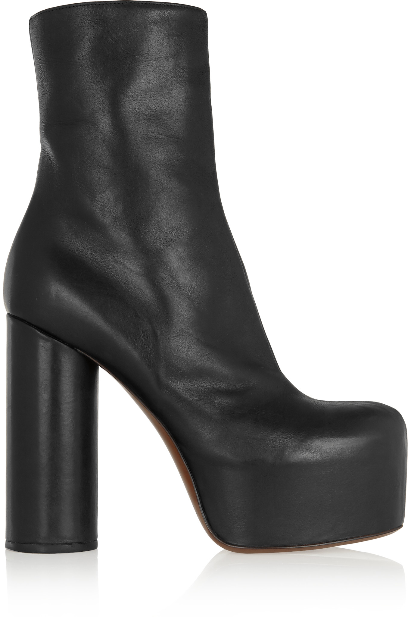 Vetements Leather Platform Boots in Black - Lyst