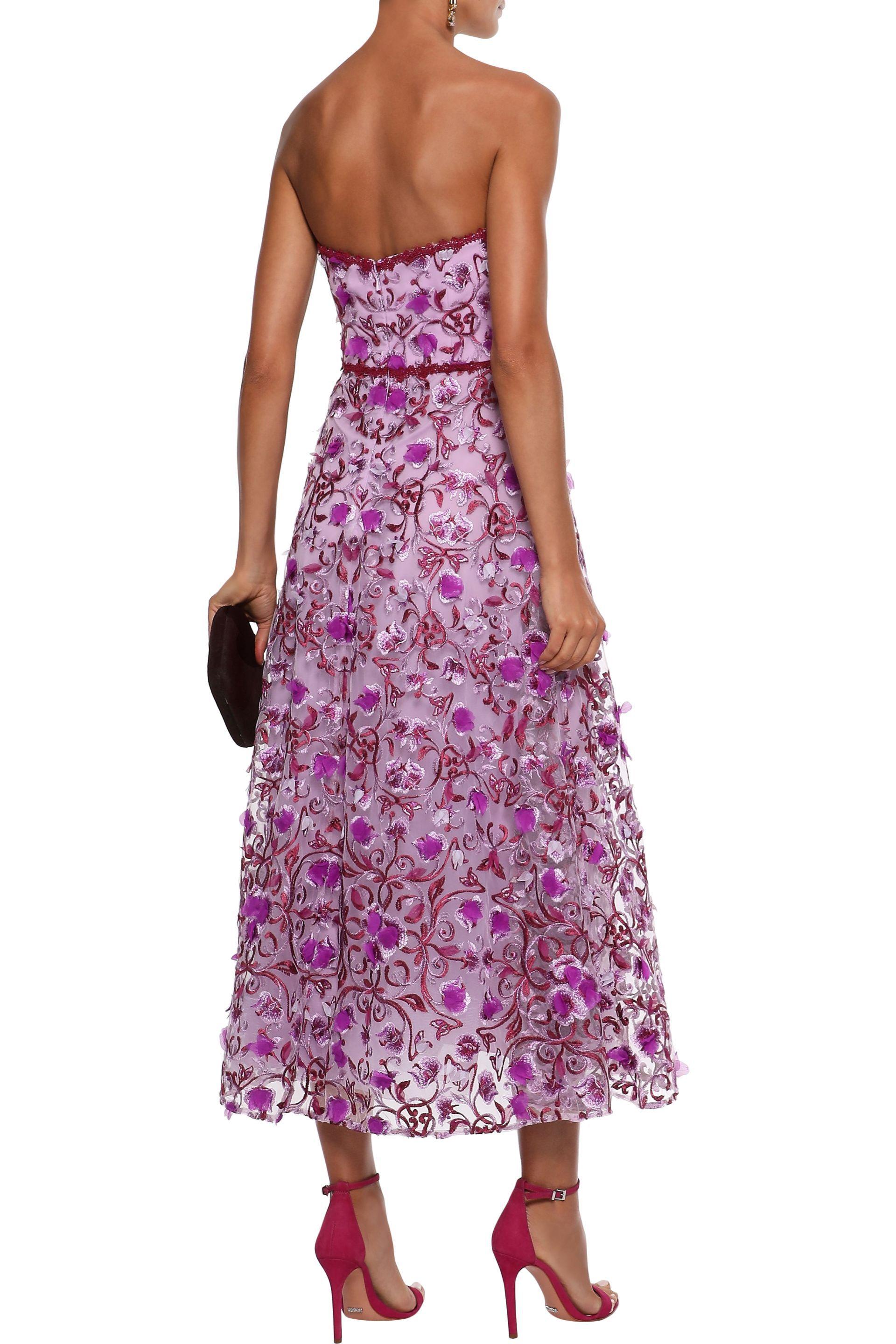 marchesa notte strapless tulle gown