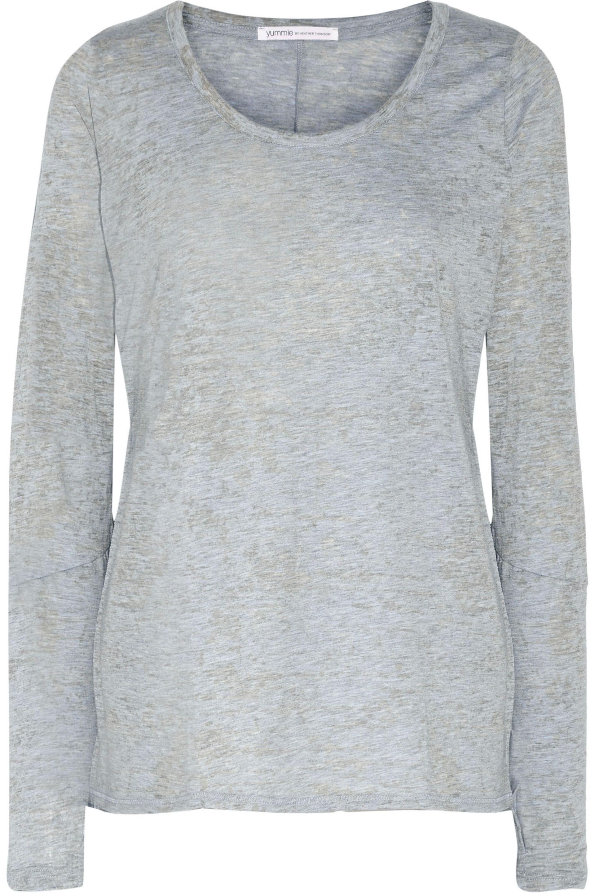 Lyst - Yummie by heather thomson Mélange Stretch-jersey Pajama Top ... Yummie By Heather Thomson. Women's Mélange Stretch-jersey ...