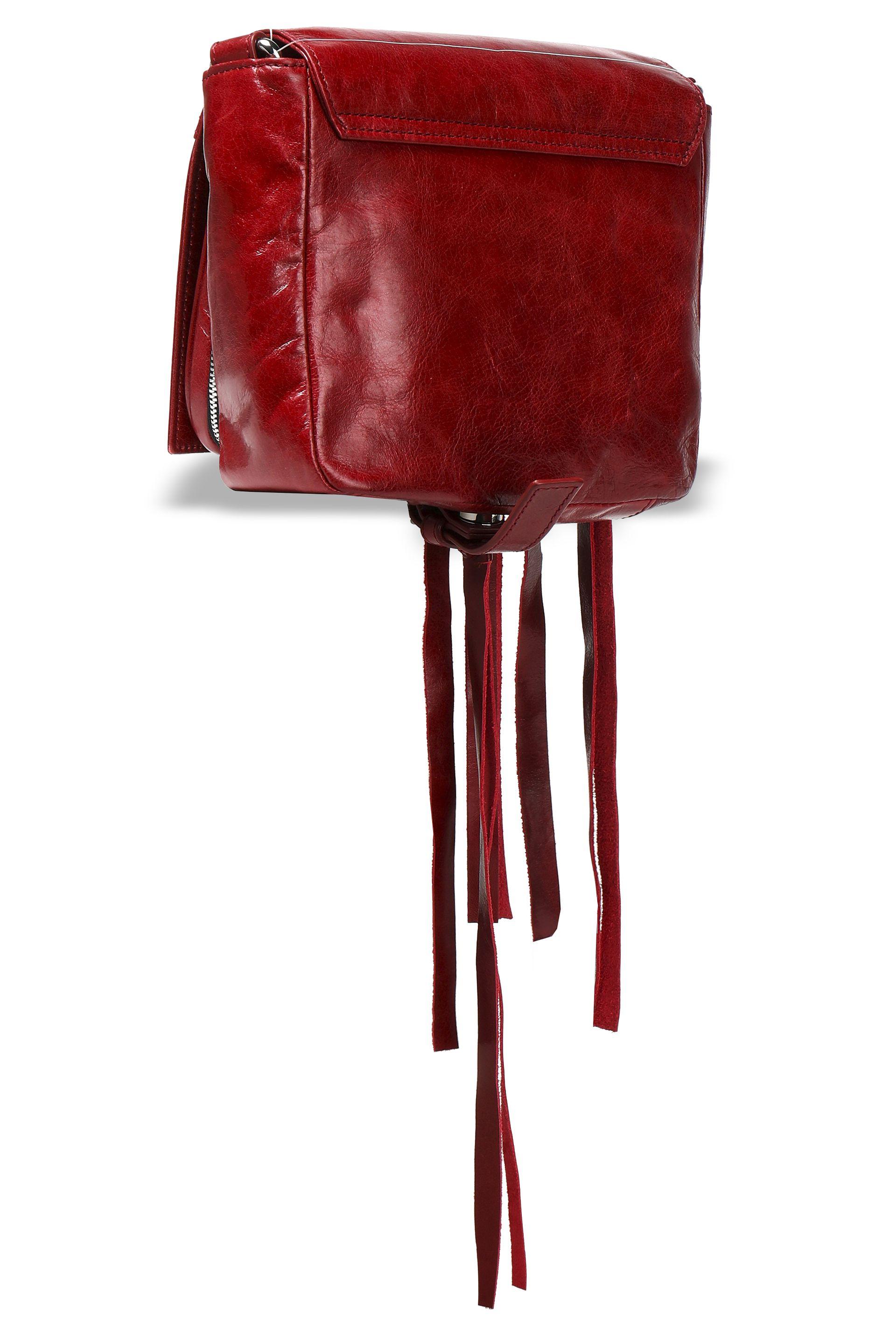 McQ Woman Leather Shoulder Bag Brick in Red - Lyst
