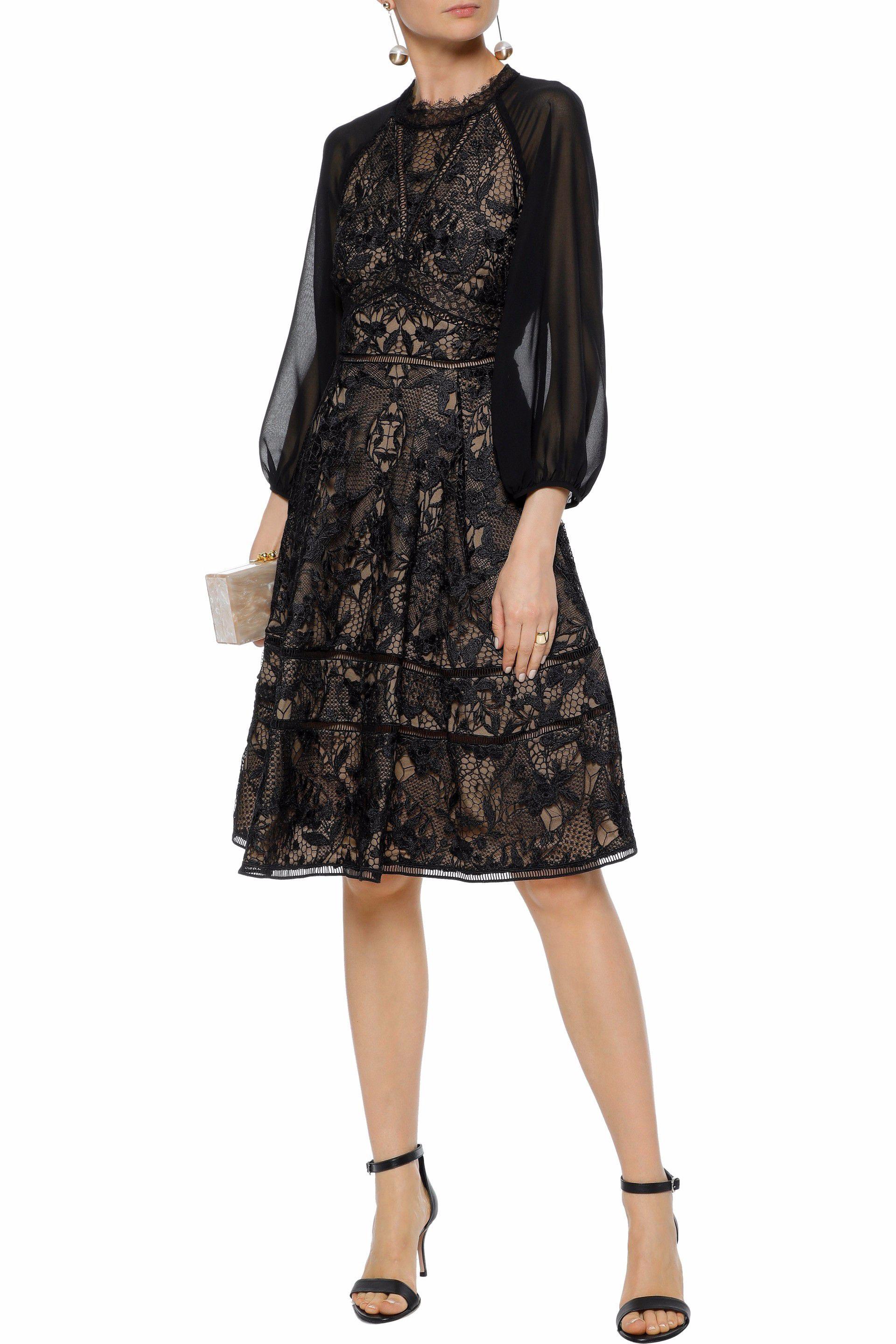 black marchesa dress