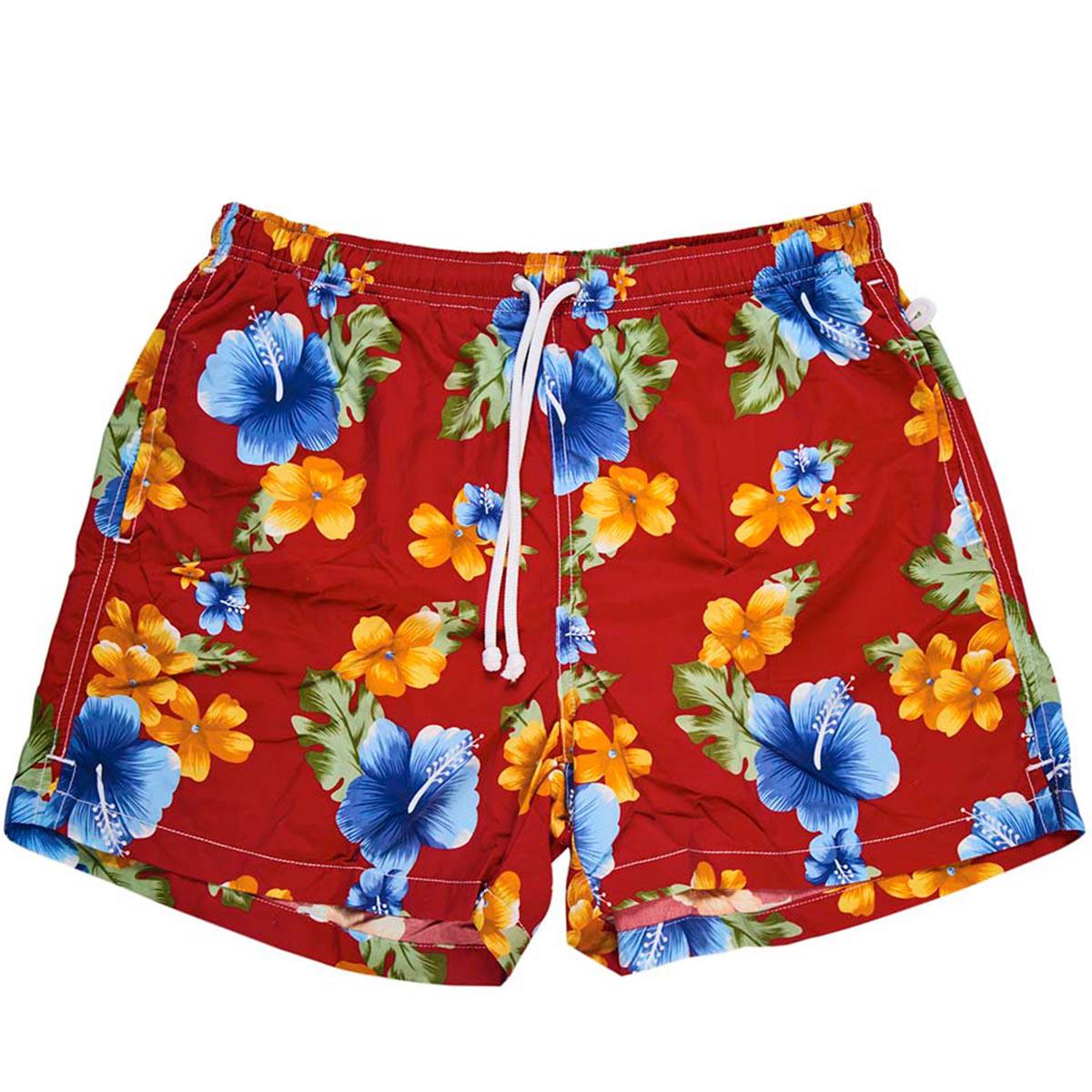 mens hawaiian print shorts