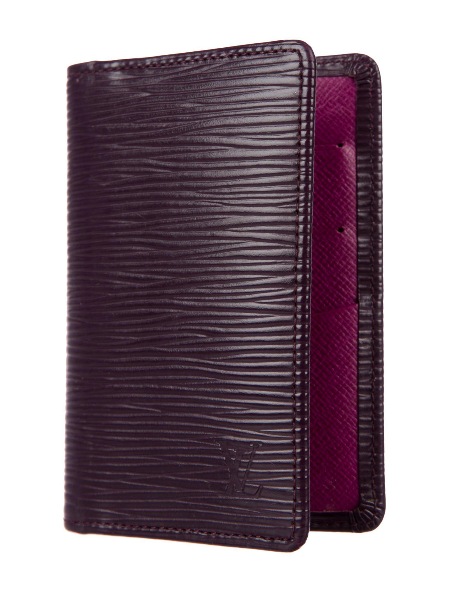 Lyst - Louis Vuitton Epi Pocket Organizer Aubergine in Purple