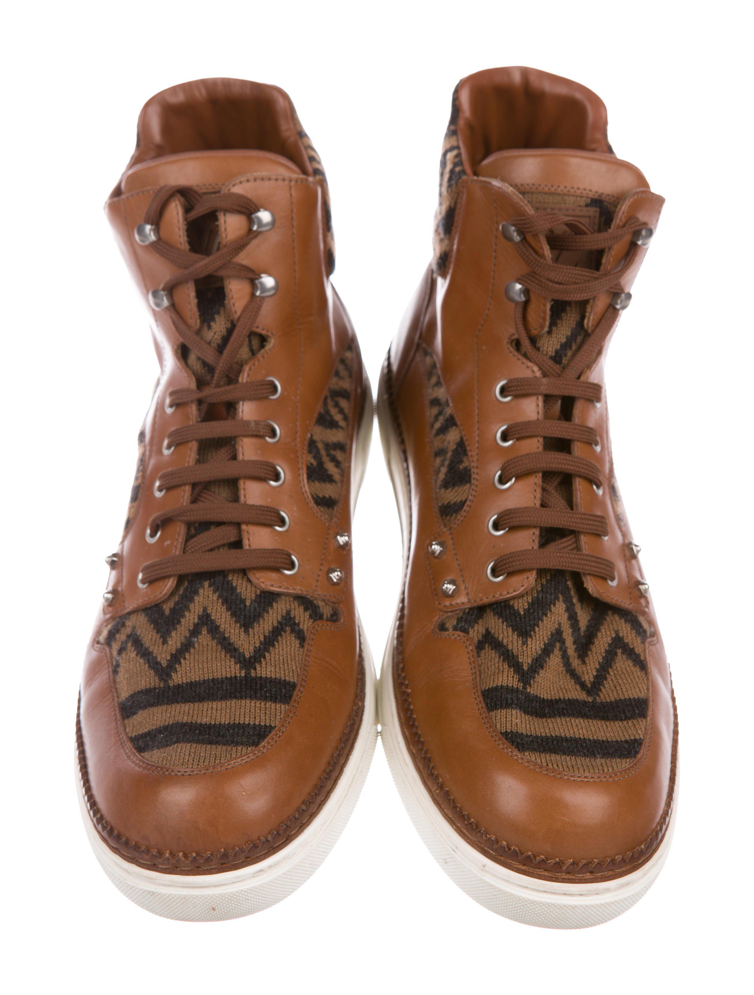 Lyst - Louis Vuitton Leather Printed Boots Brown in Brown for Men