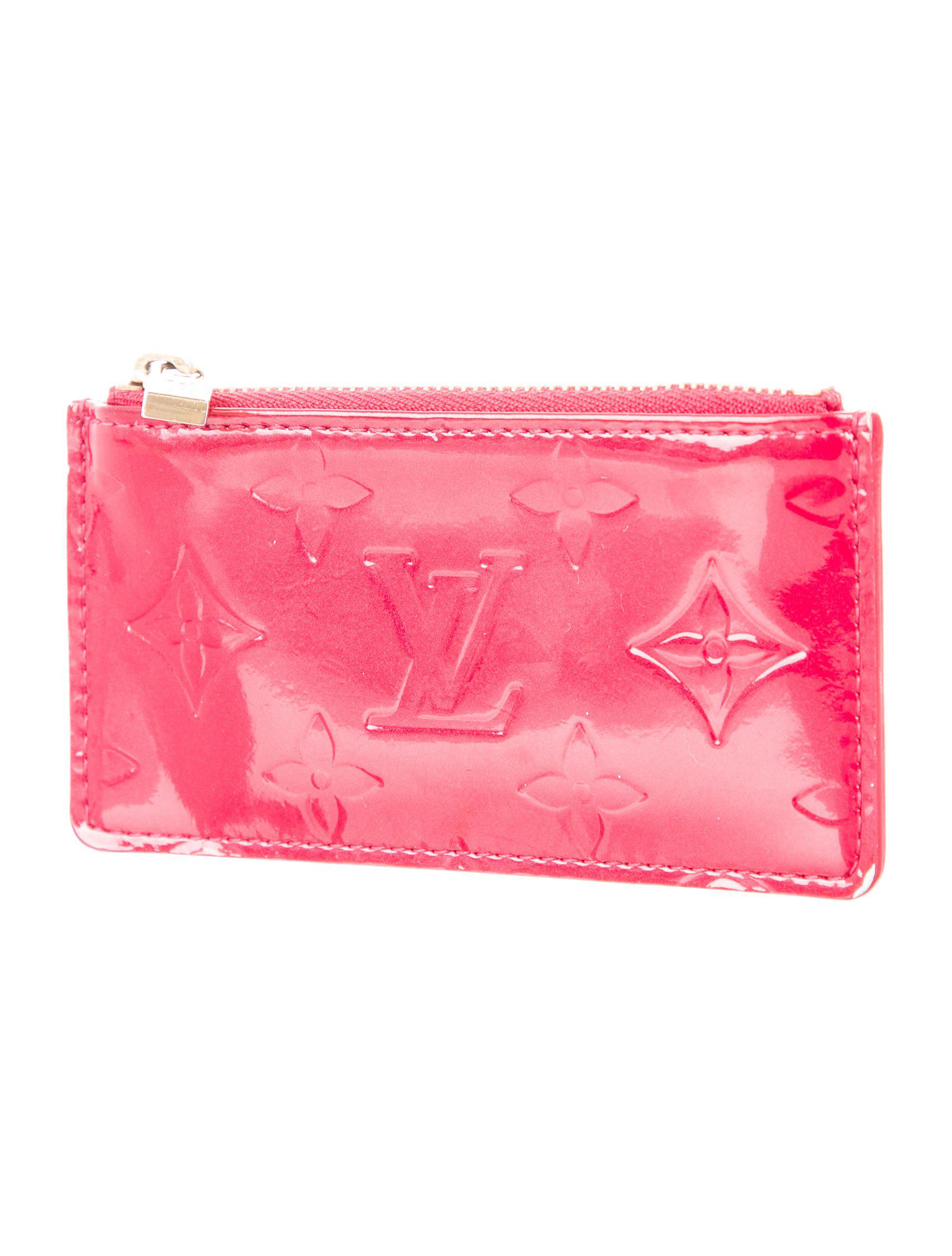 Lyst - Louis Vuitton Monogram Vernis Coin Pouch in Pink