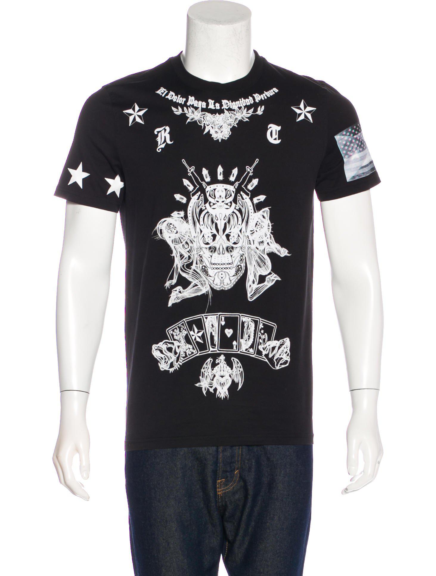 Lyst - Givenchy Tattoo Print Tee in Black for Men