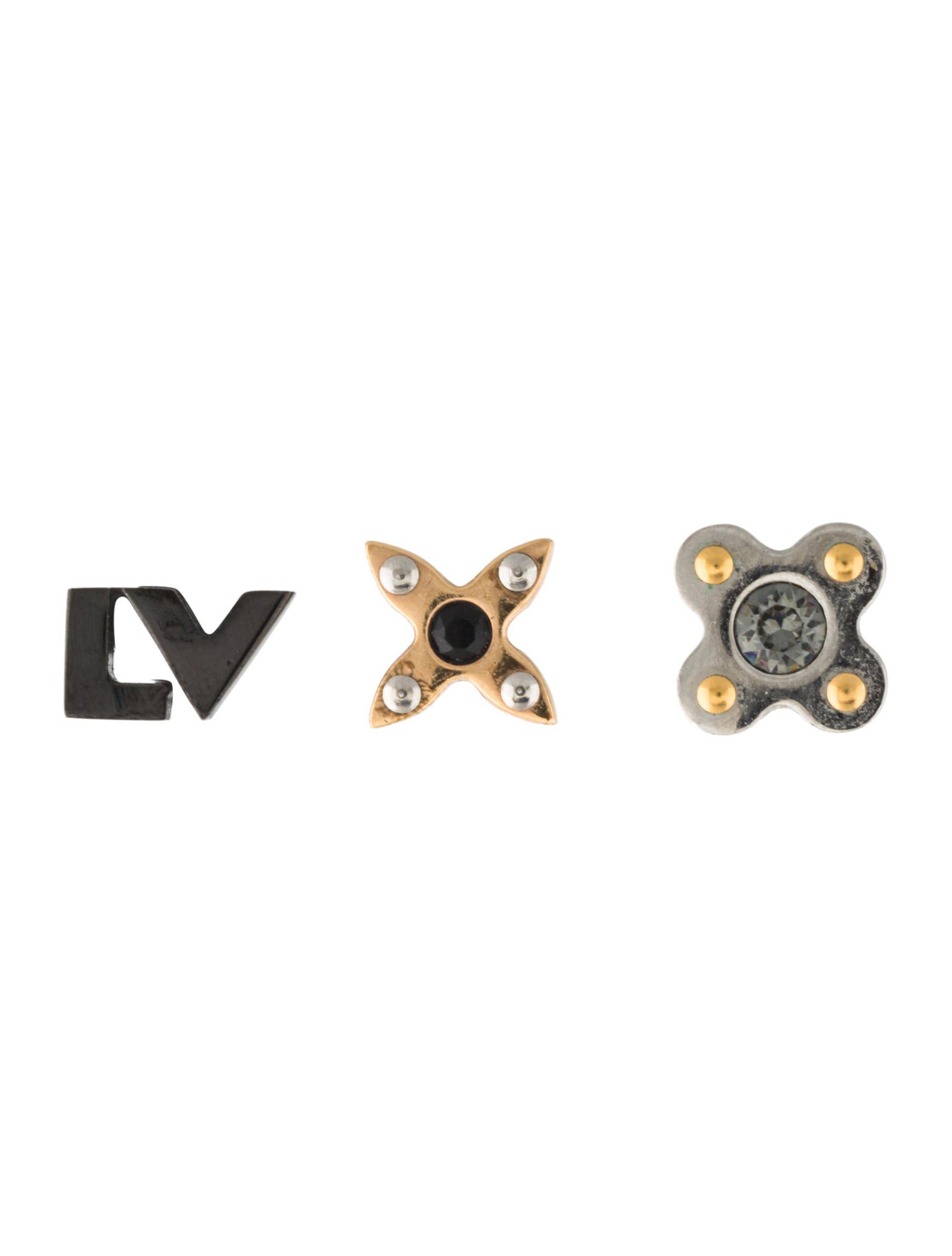 Lyst - Louis Vuitton Pm Love Letters Stud Earring Set Rose in Metallic
