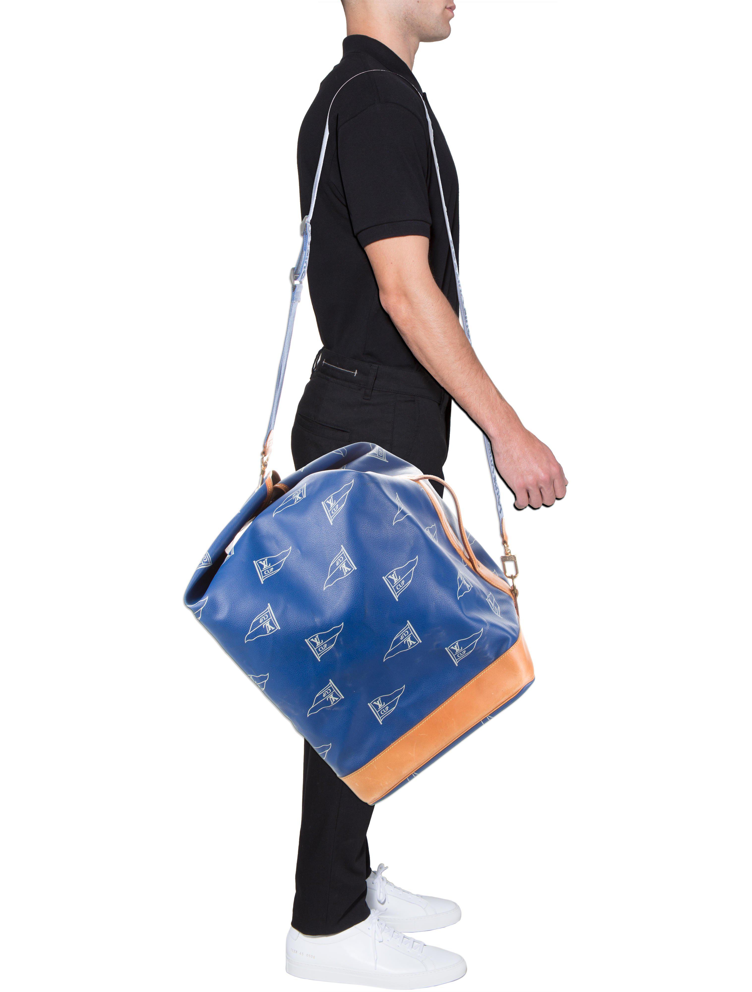 Lyst - Louis Vuitton Cup Sac Marin Bandoulière Blue in Natural for Men
