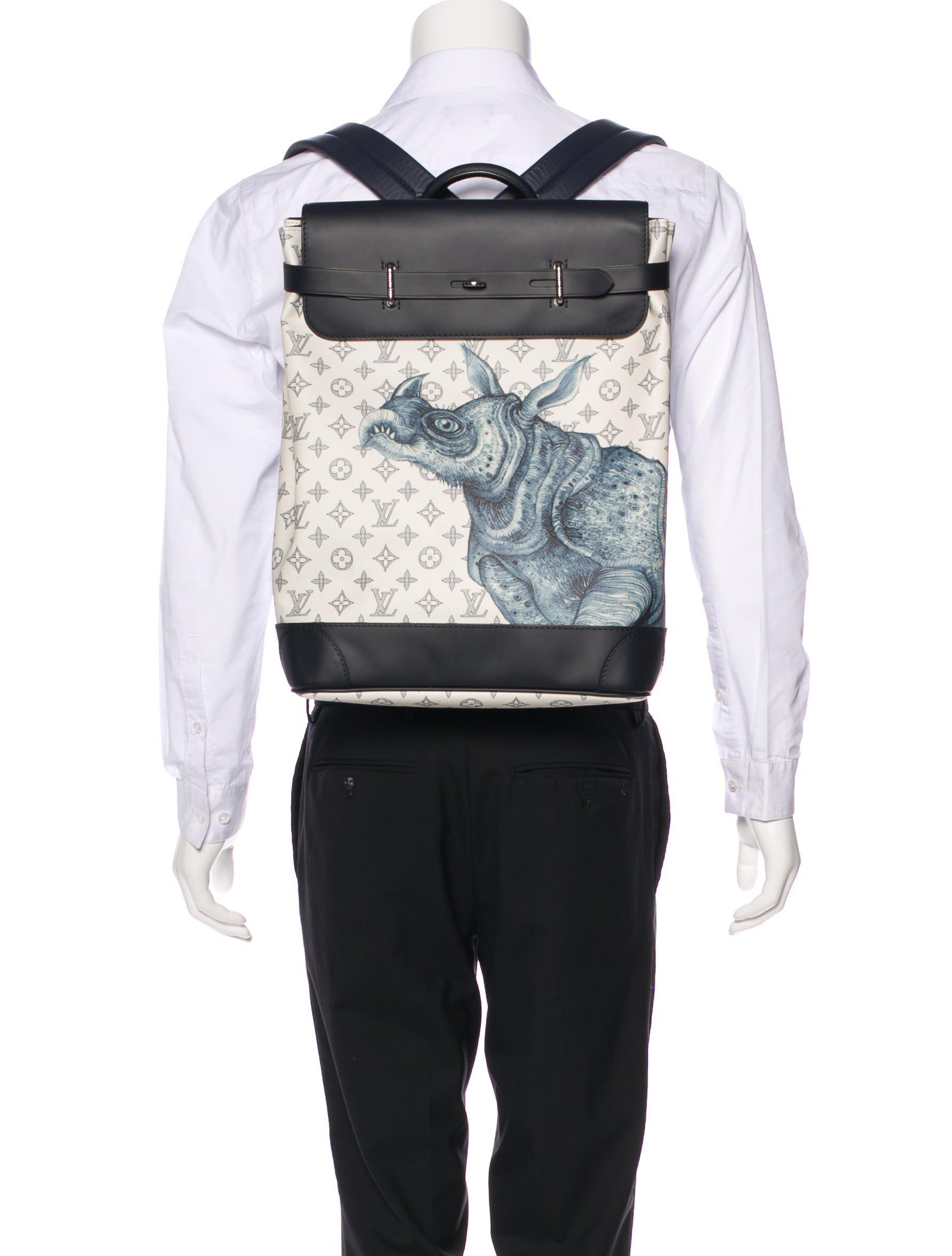 Lyst - Louis Vuitton 2017 Monogram Savane Steamer Backpack White in Metallic for Men