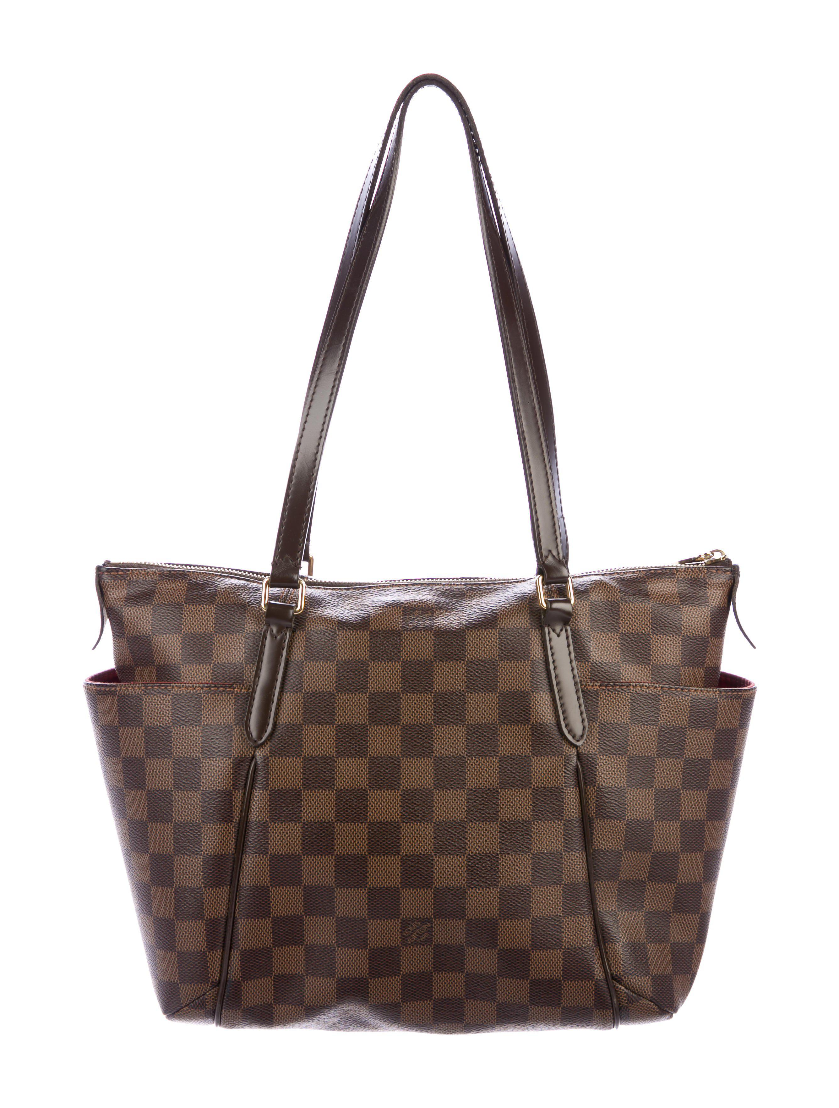 Lyst - Louis Vuitton Damier Ebene Totally Pm in Brown