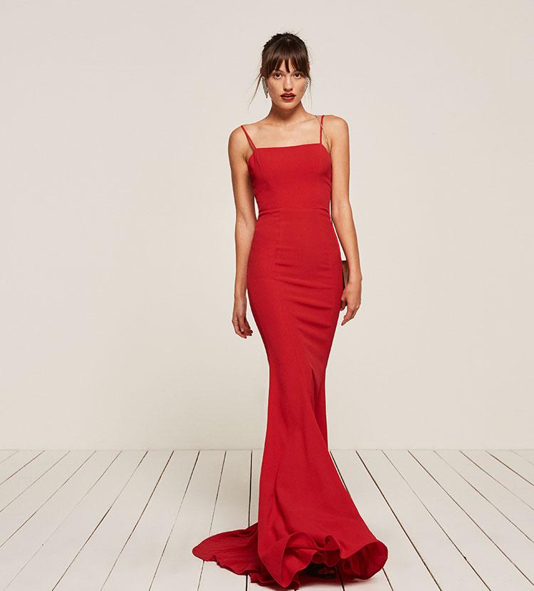 Lyst Reformation Dahlia Dress In Red Gallery