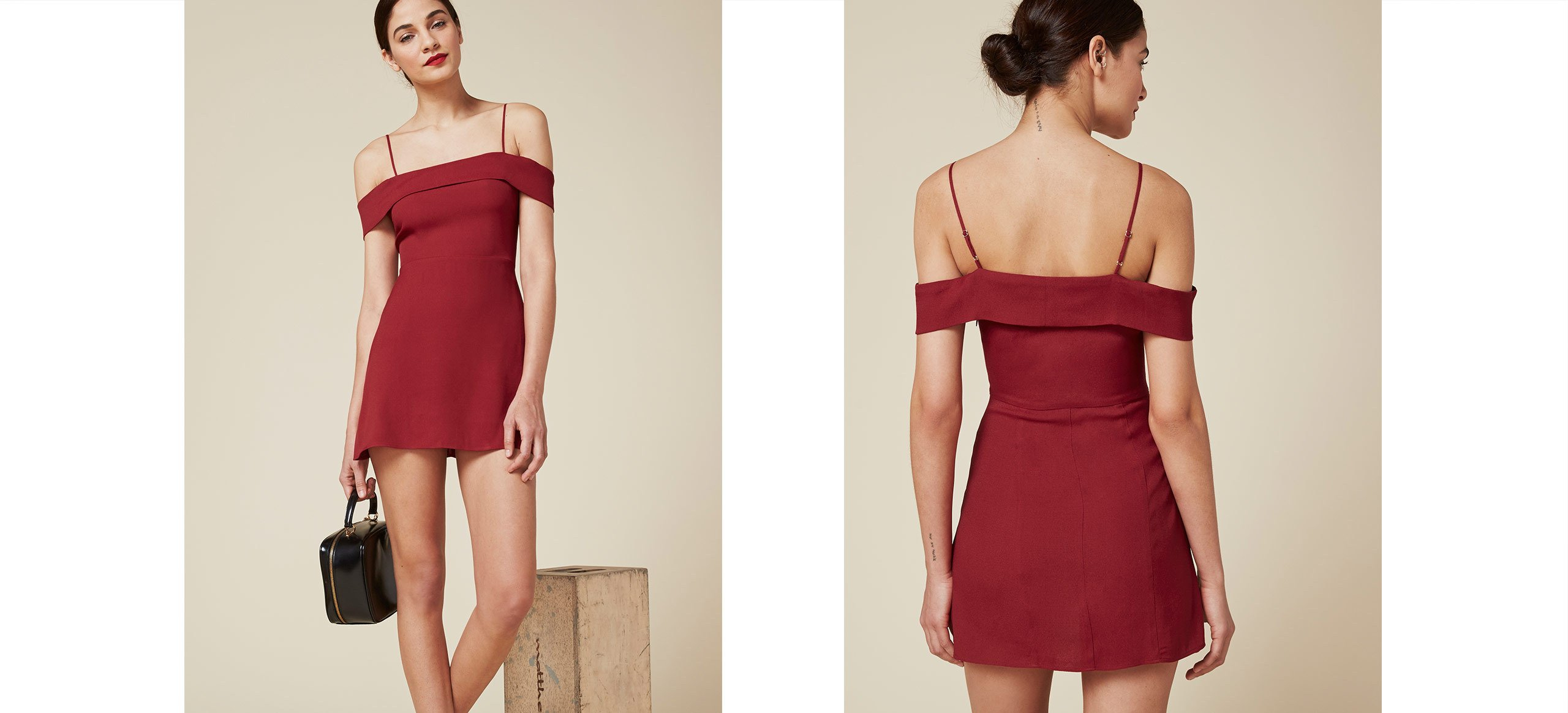 Lyst Reformation Lynne Dress In Red Gallery