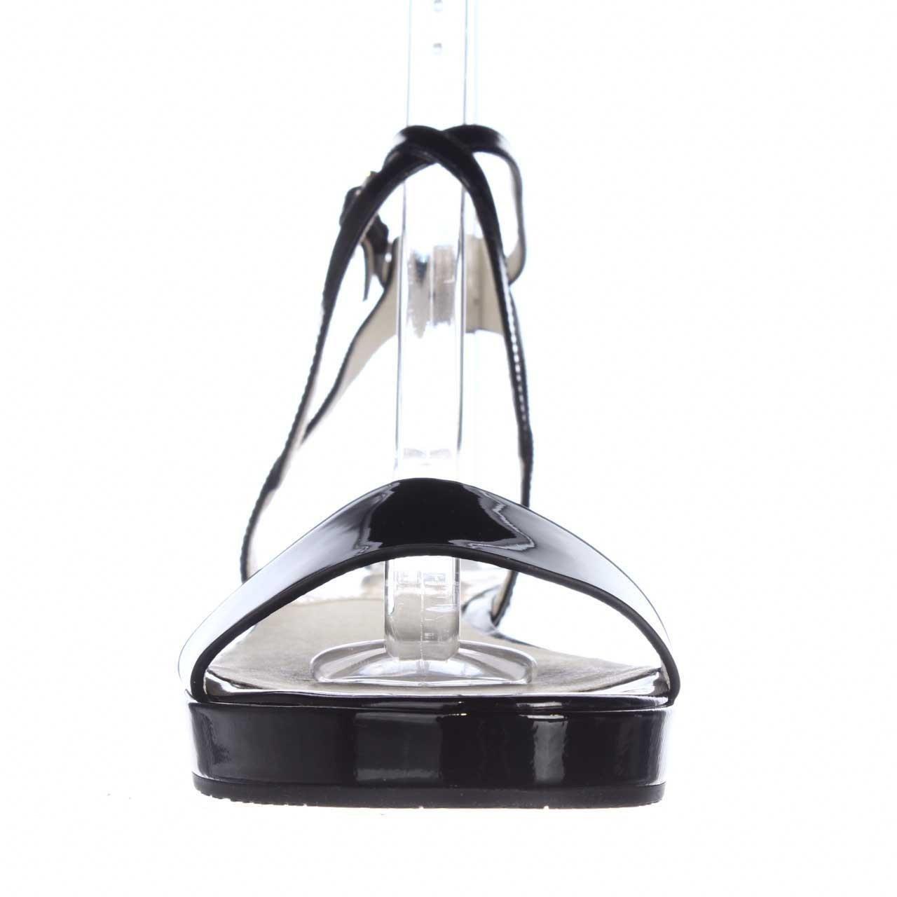 black flat criss cross sandals