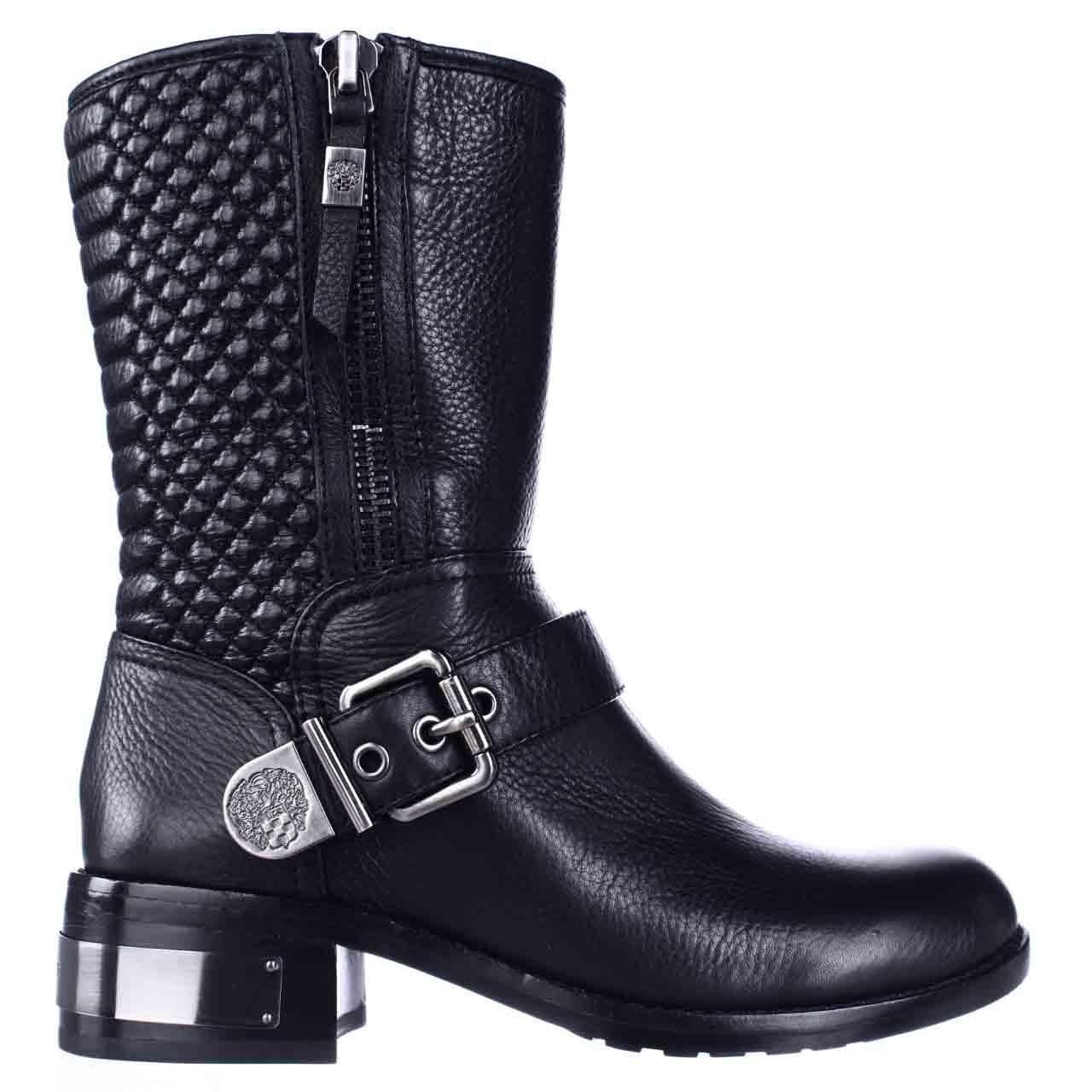 Vince camuto Whynn Midcalf Motorcycle Boots in Black Lyst