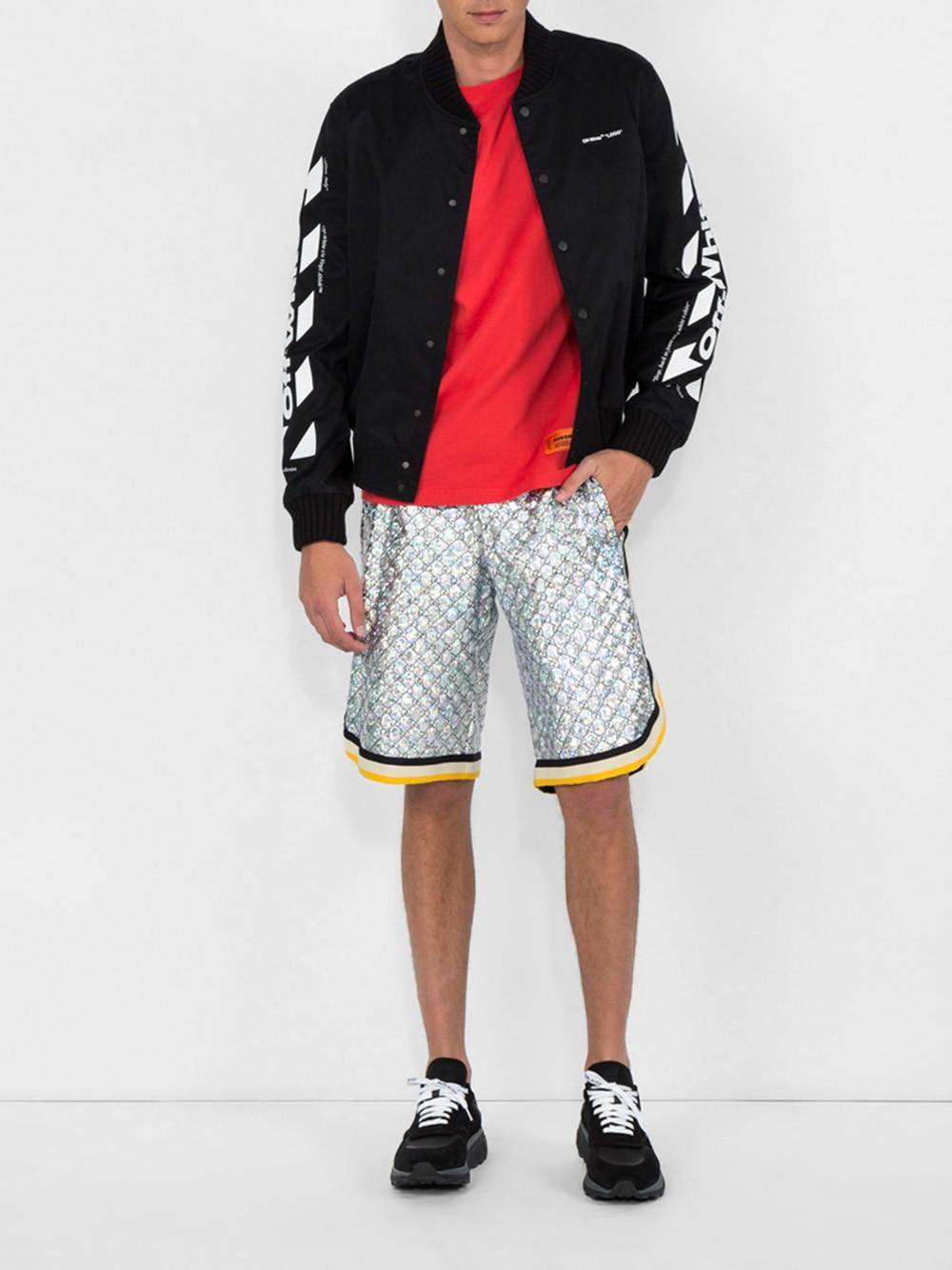 Gucci Silver Basketball Shorts for Men - Lyst