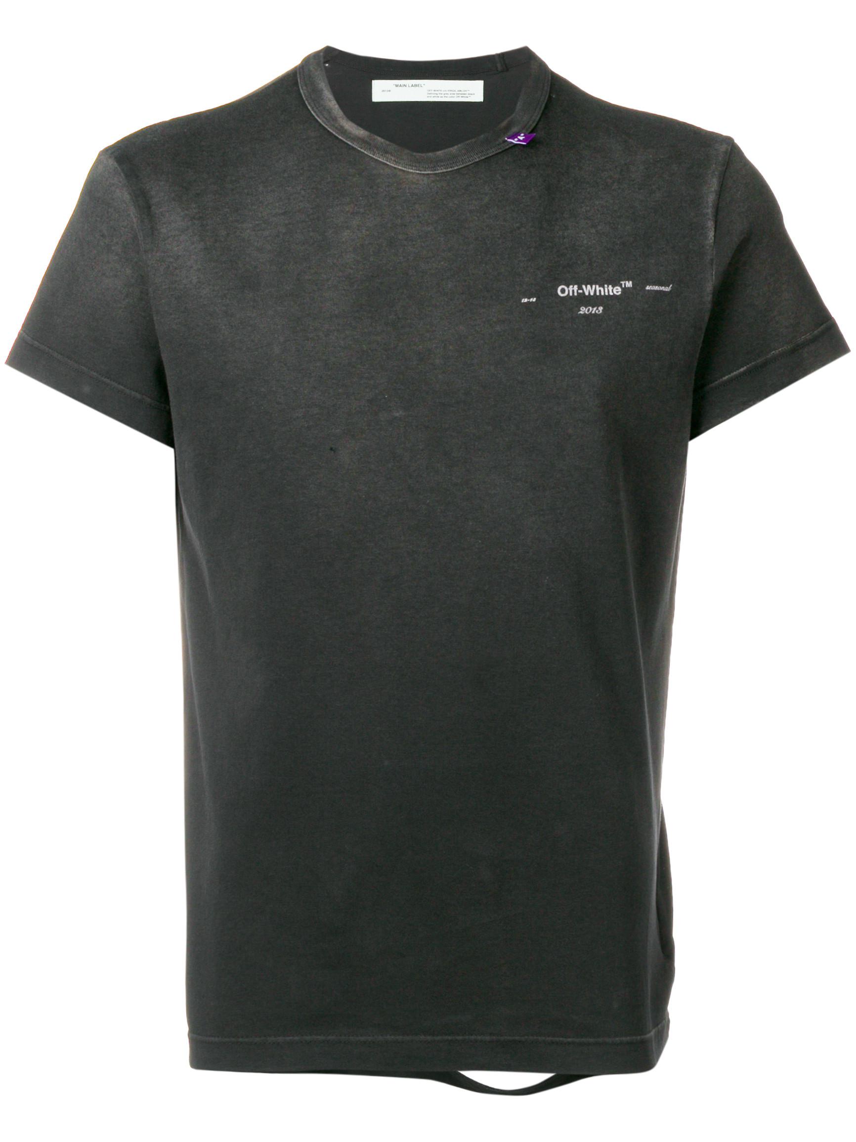 Lyst Off White C O Virgil Abloh Chest Logo T Shirt In Black For Off White C O Virgil Abloh