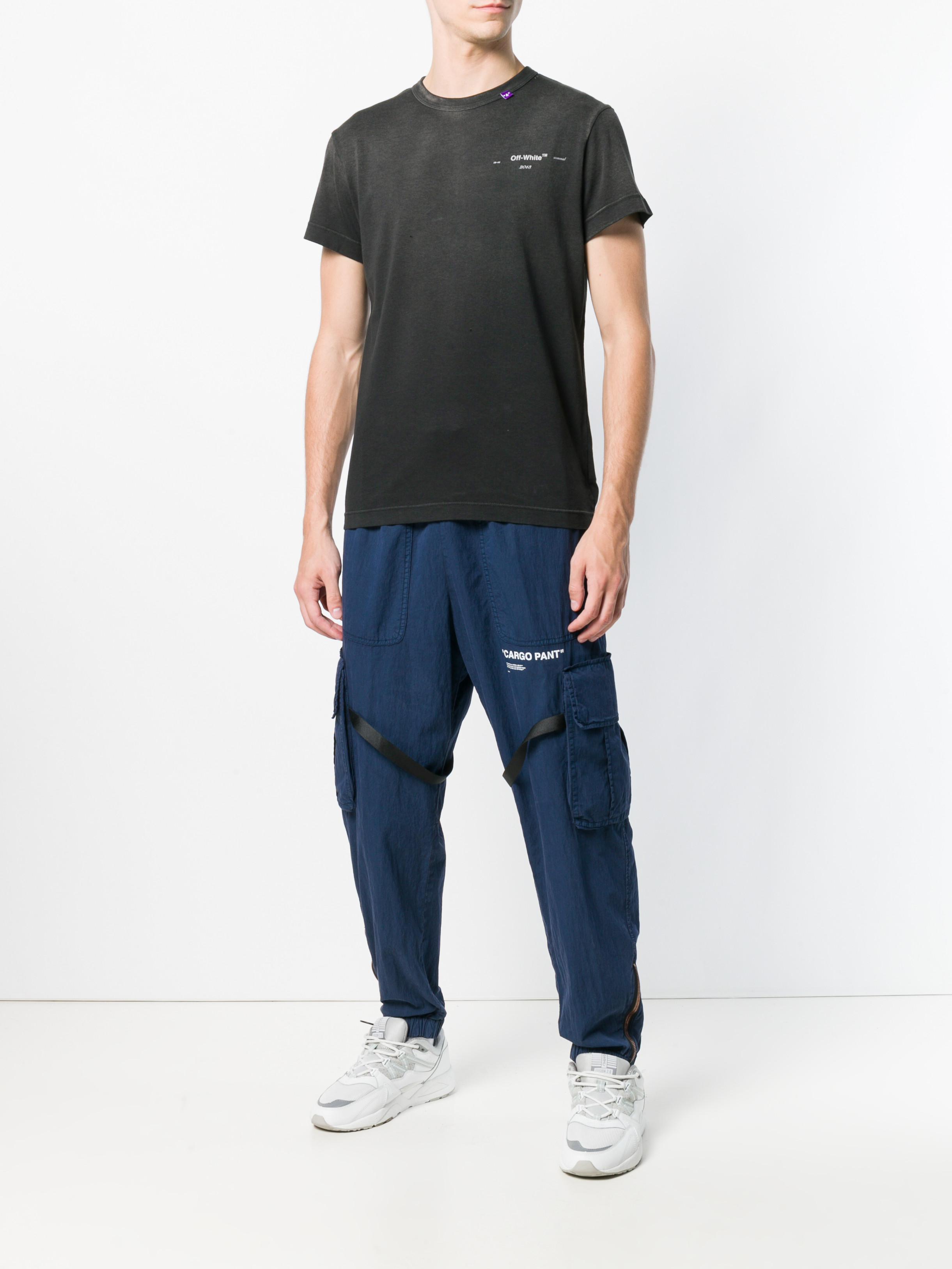 Lyst Off White C O Virgil Abloh Chest Logo T Shirt In Black For View Fullscreen
