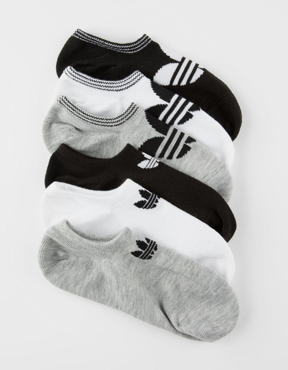 adidas Originals Trefoil Black & White Womens No Show Socks Save 5