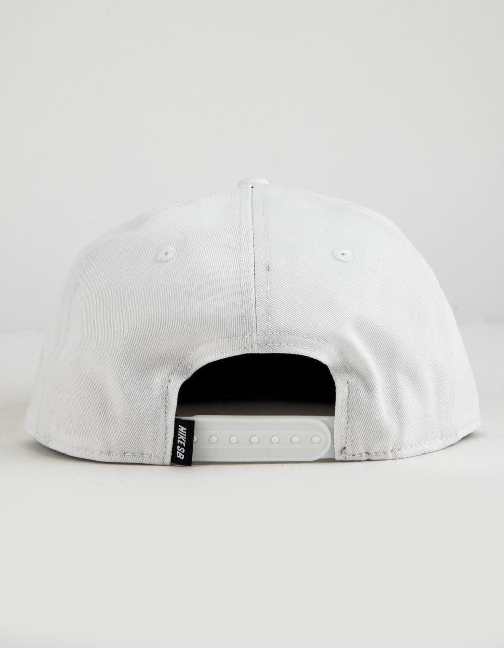 all white nike snapback