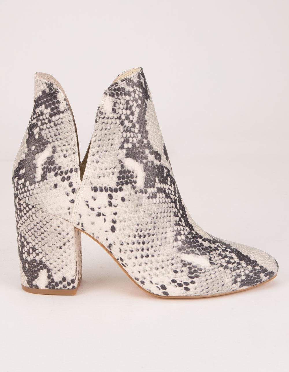 dsw steve madden snakeskin booties