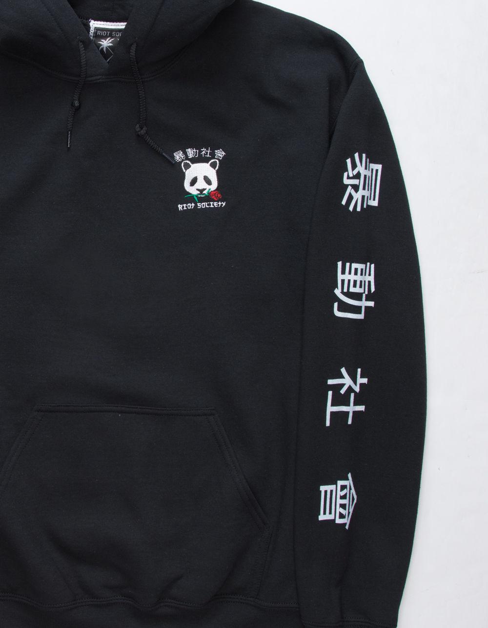 chinese tiger rose mens hoodie