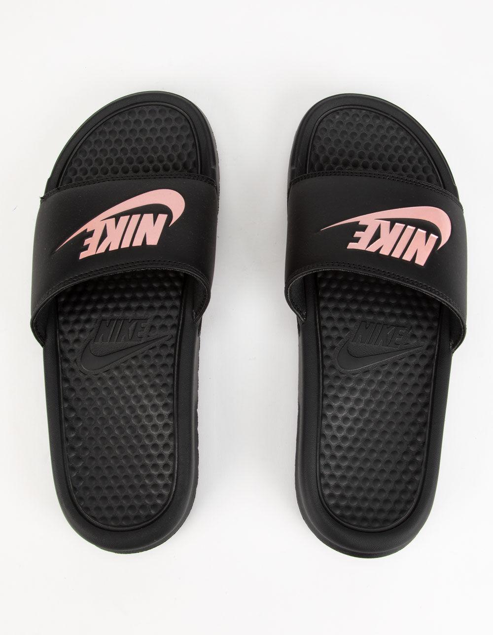 nike benassi black gold