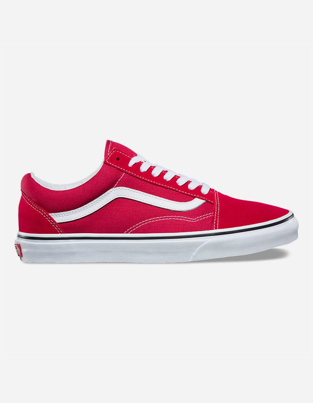 Lyst - Vans Old Skool Crimson & True White Shoes in Red for Men